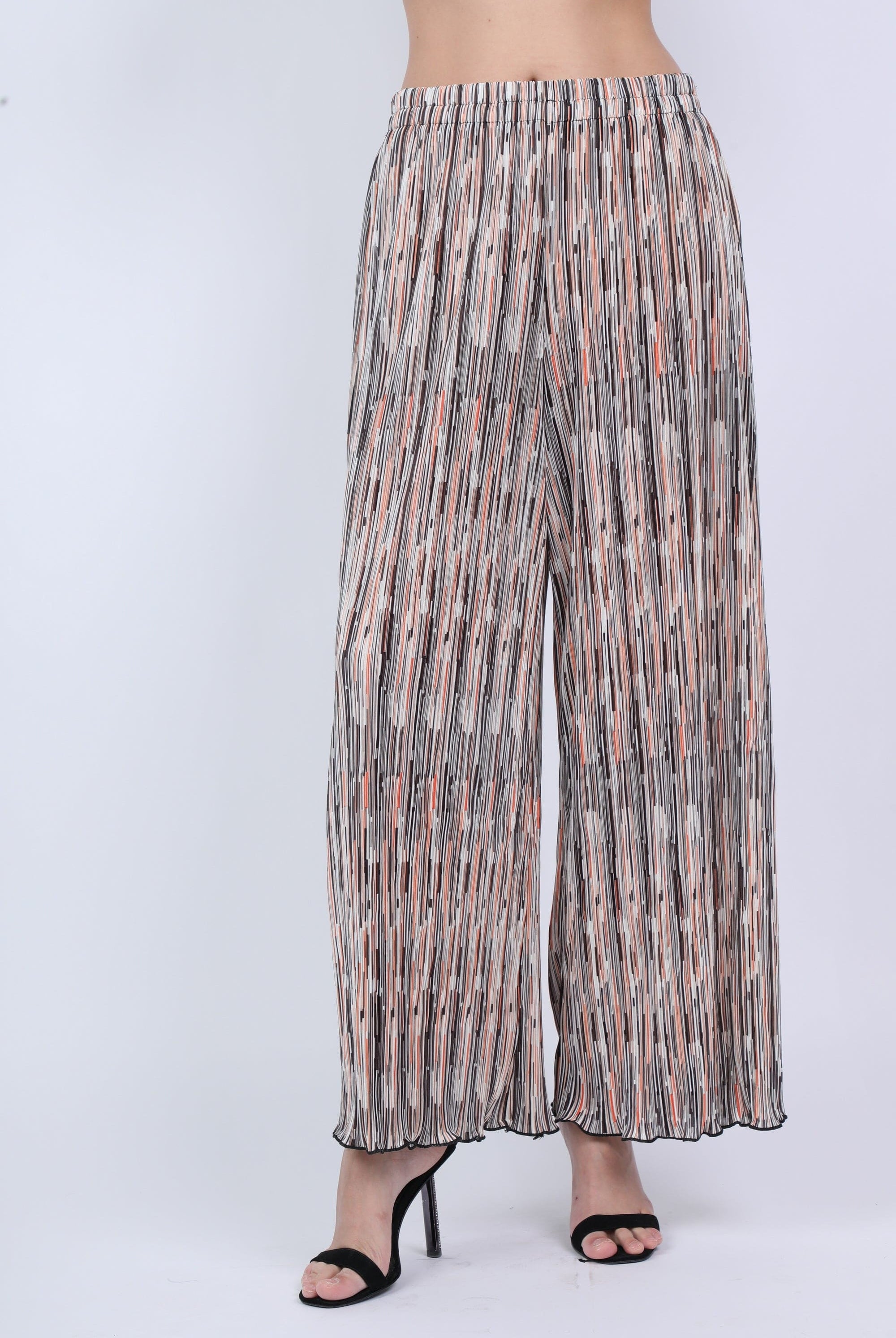 نتشي بنطلون منقوش بليسيه طويل نسائي