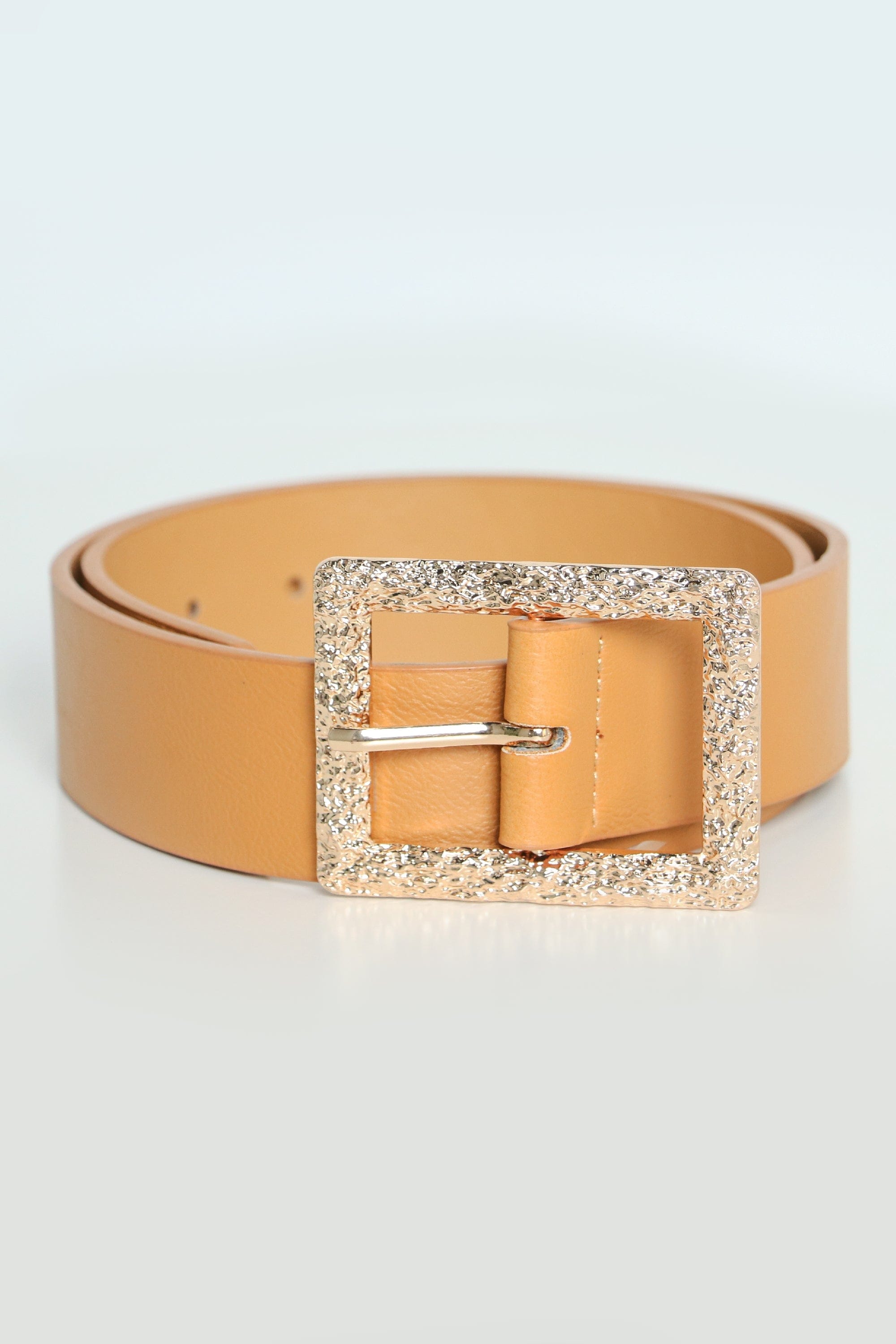 كيتشن حزام جلد رفيع مع توكبة مربعة نسائي