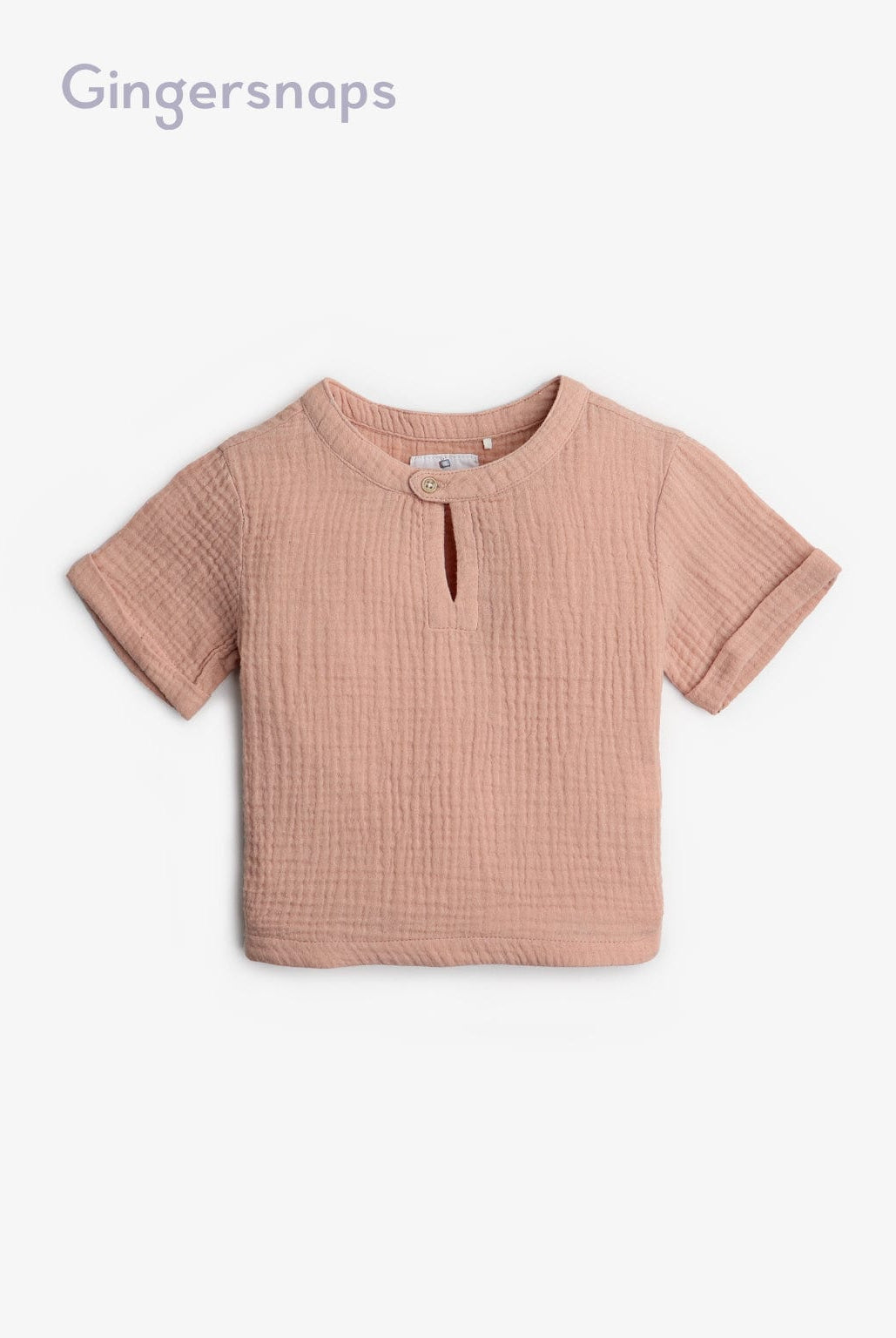 جينجرسنابس قميص منقط كم طويل رضع أولادي أحمر بنفسجي