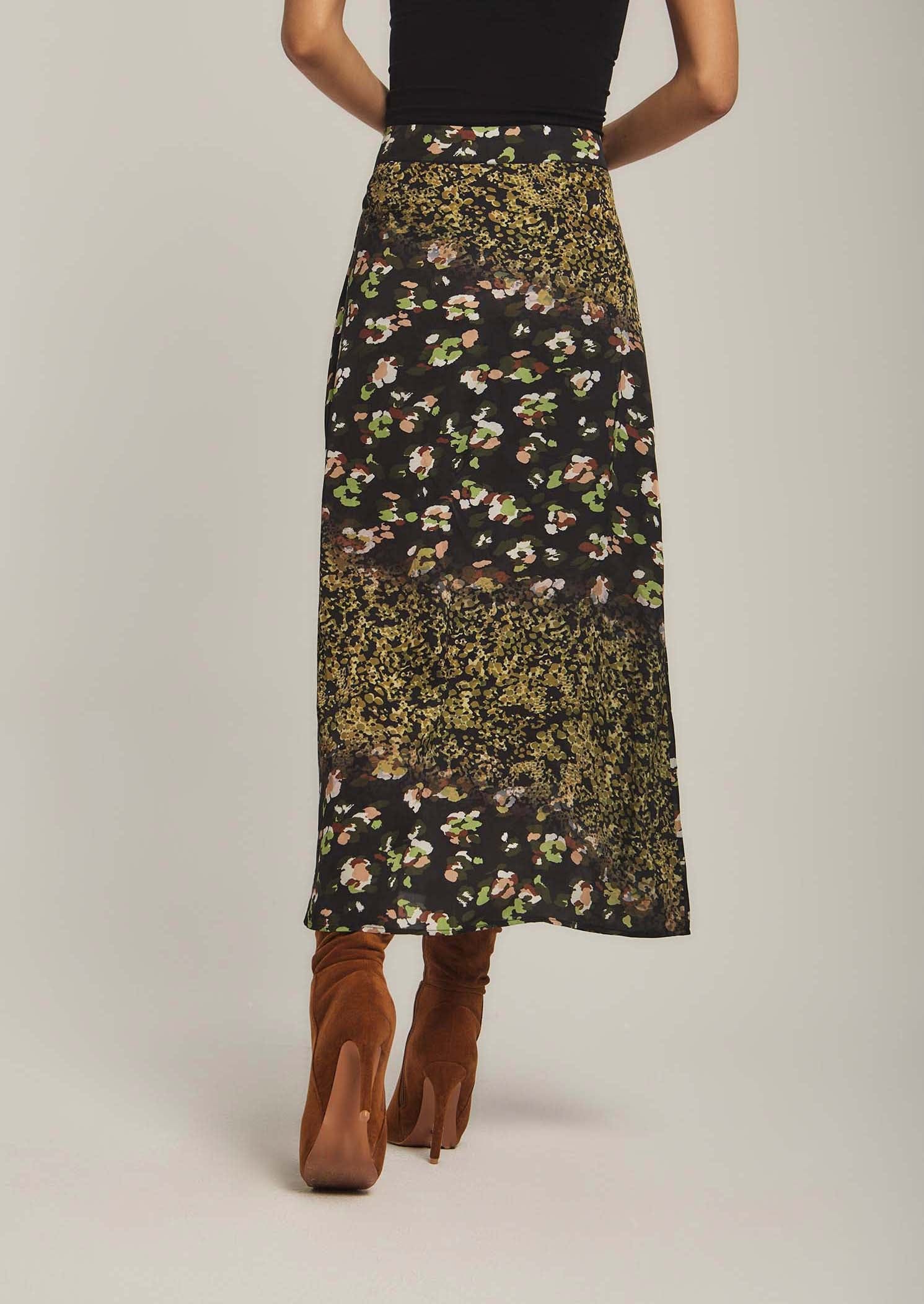 داليدرس تنورة نسائية منقوشة كم طويل نسائي متعدد الألوان