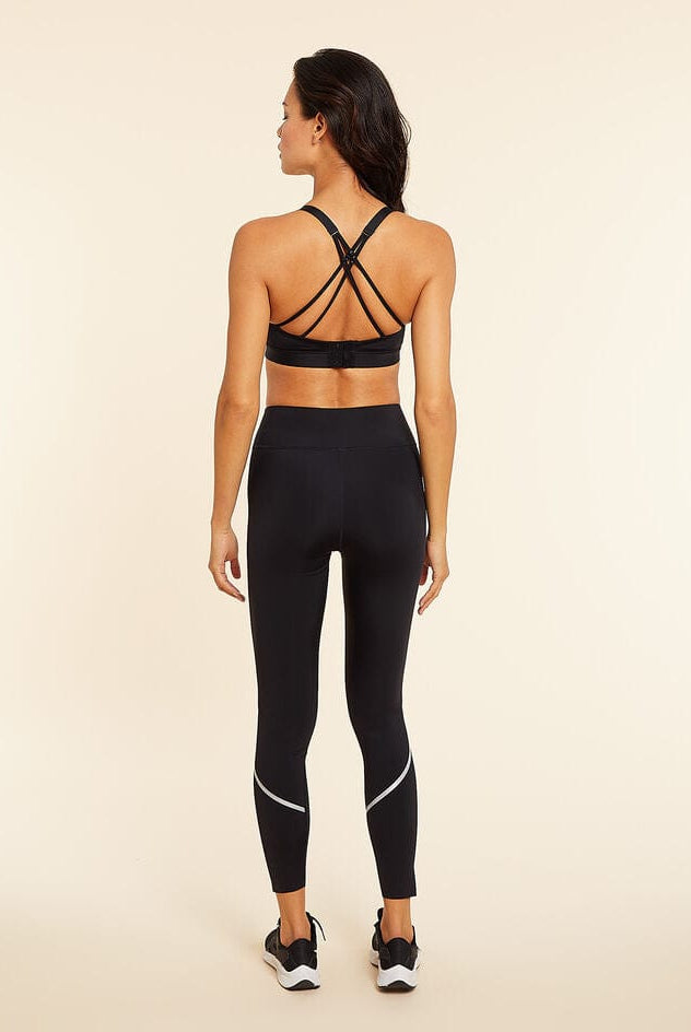 اتام بنطلون ليجنز رياضي بخط بجوانب بيضاء عالي الخصر