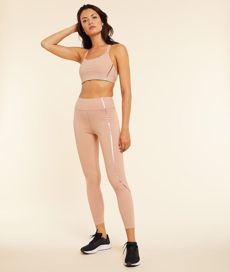 اتام بنطلون ليجنز رياضي بخط بجوانب بيضاء عالي الخصر