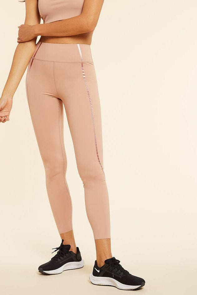 اتام بنطلون ليجنز رياضي بخط بجوانب بيضاء عالي الخصر