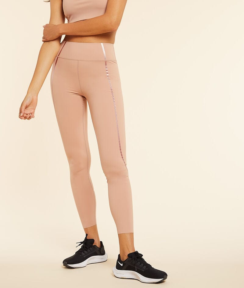 اتام بنطلون ليجنز رياضي بخط بجوانب بيضاء عالي الخصر