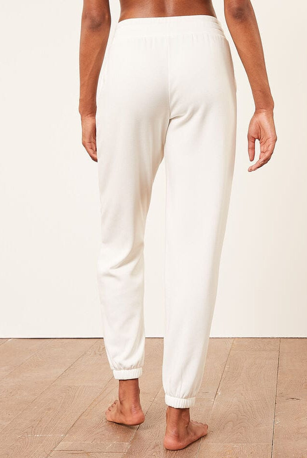 اتام سويت بانتس رياضي طويل واسع مع رباط على الخصر نسائي بيج فاتح