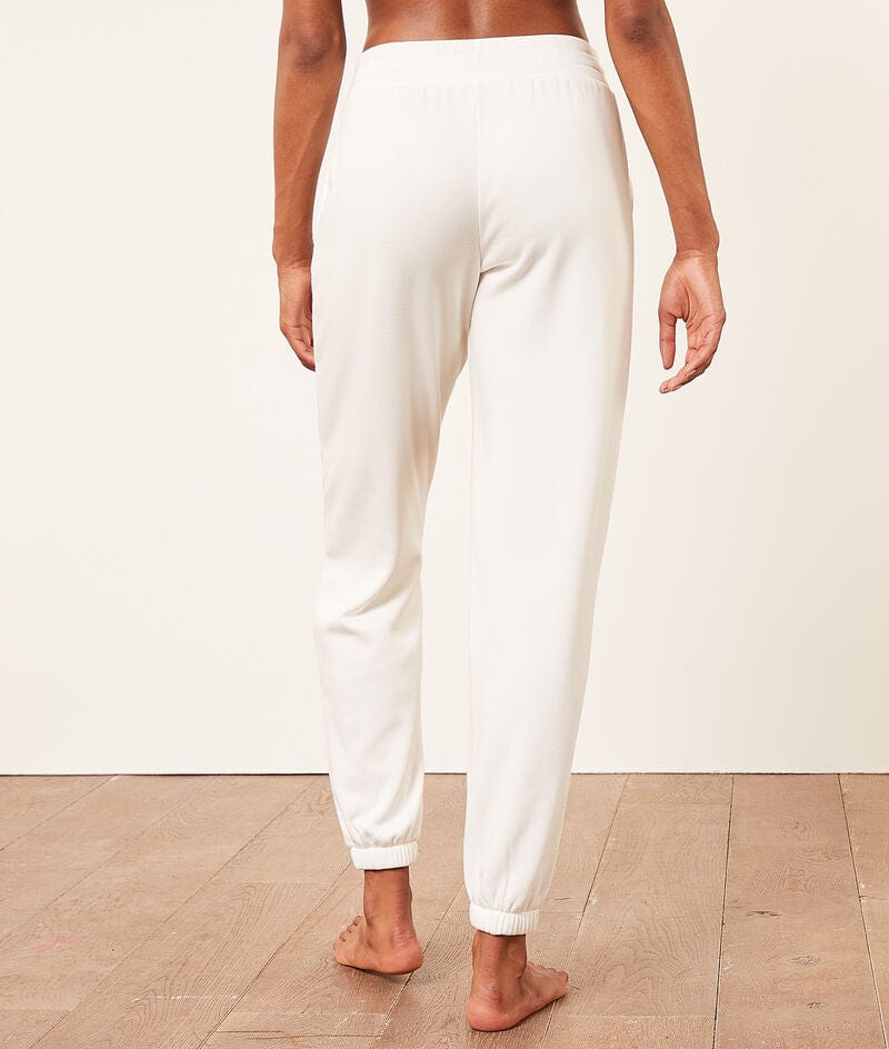 اتام سويت بانتس رياضي طويل واسع مع رباط على الخصر نسائي بيج فاتح