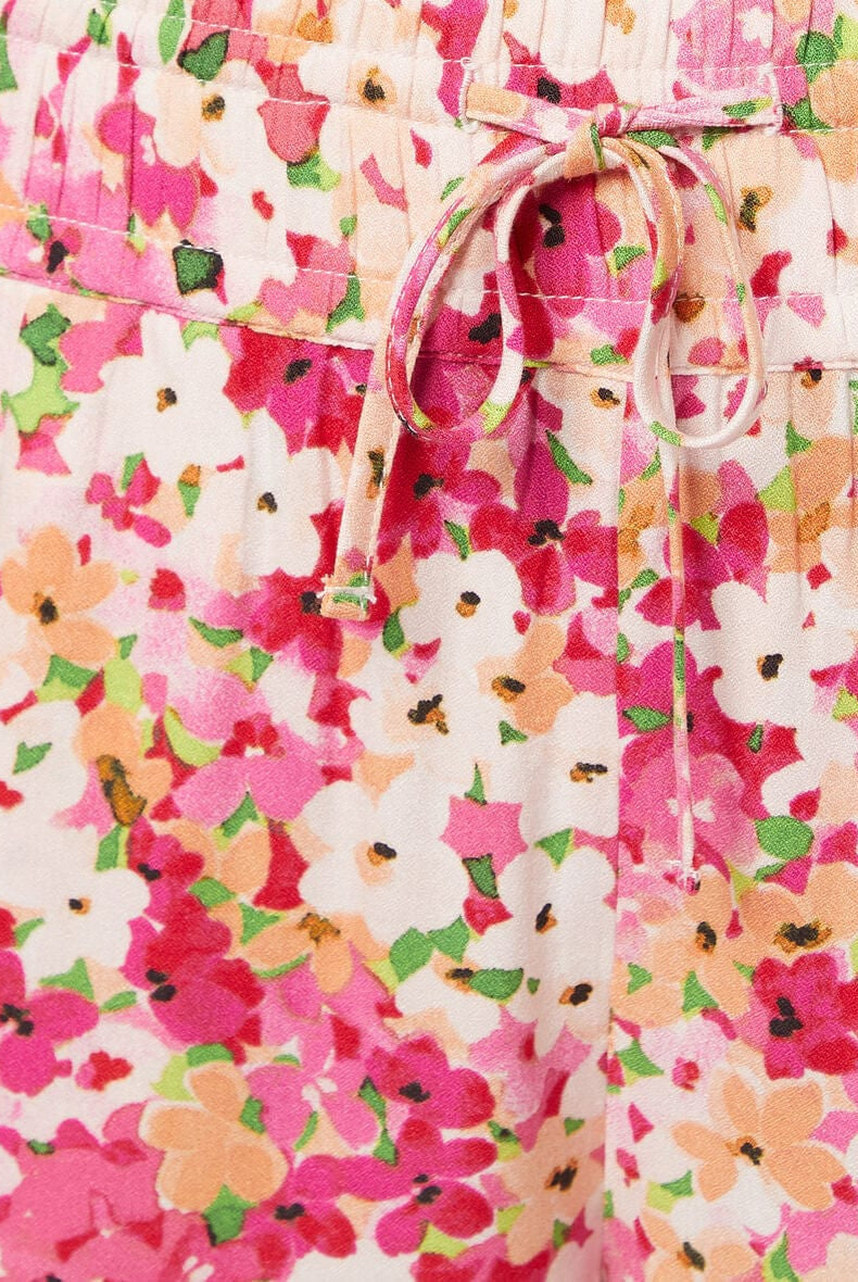 اتام بنطلون بيجامة مورد طويل برباط على الخصر نسائي متعدد الألوان