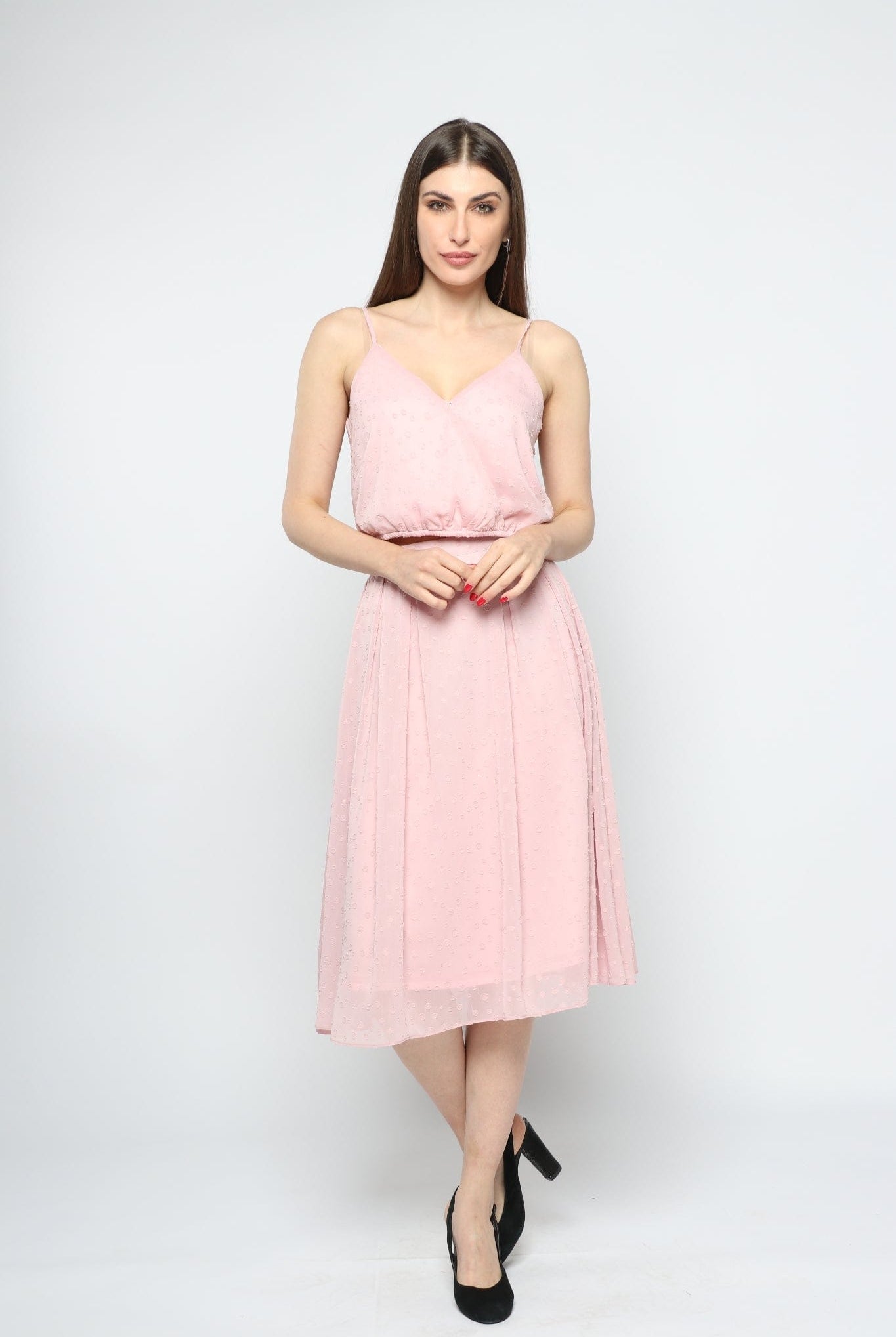 كيتشن تنورة ميدي كلوش شفافة نسائي