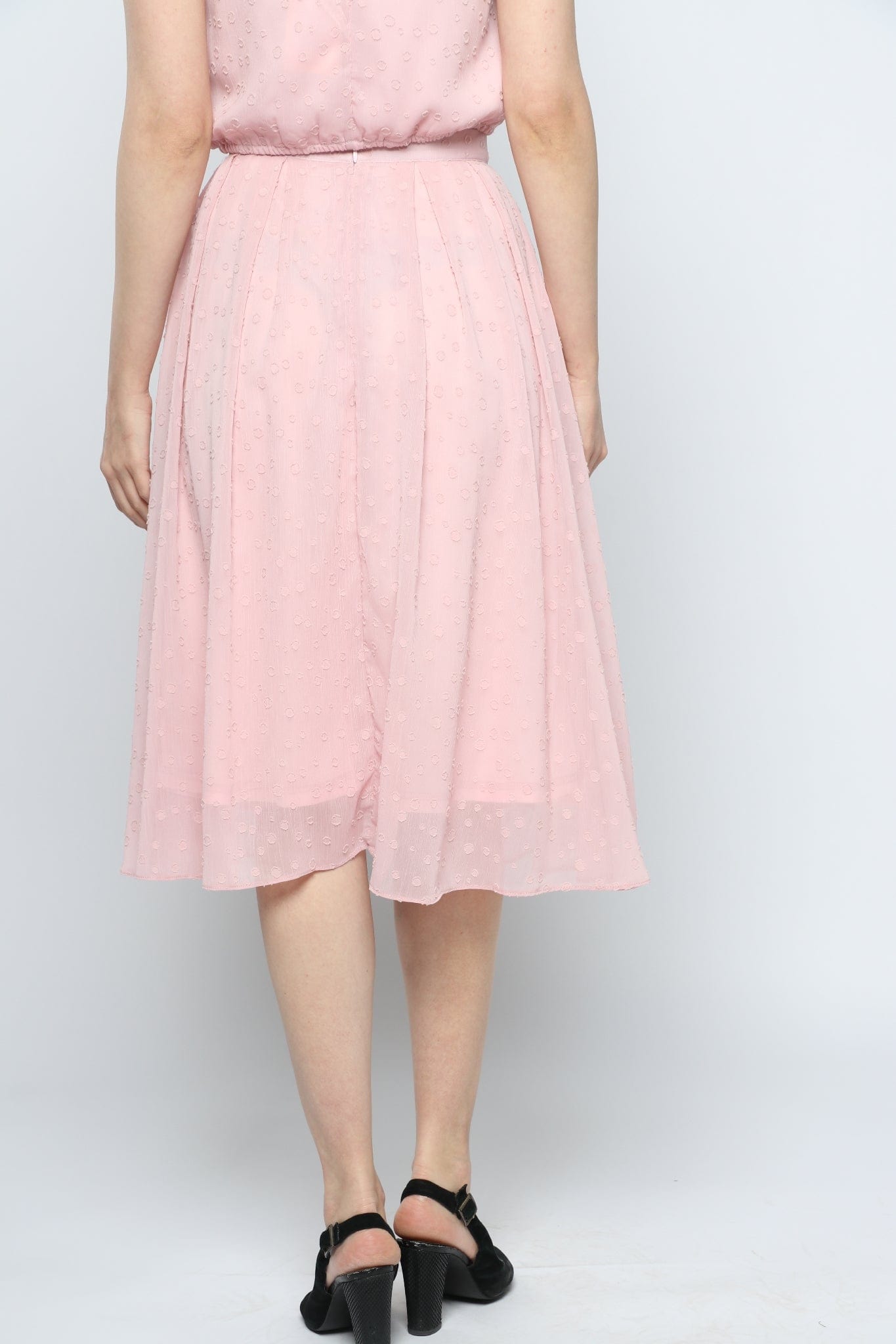 كيتشن تنورة ميدي كلوش شفافة نسائي