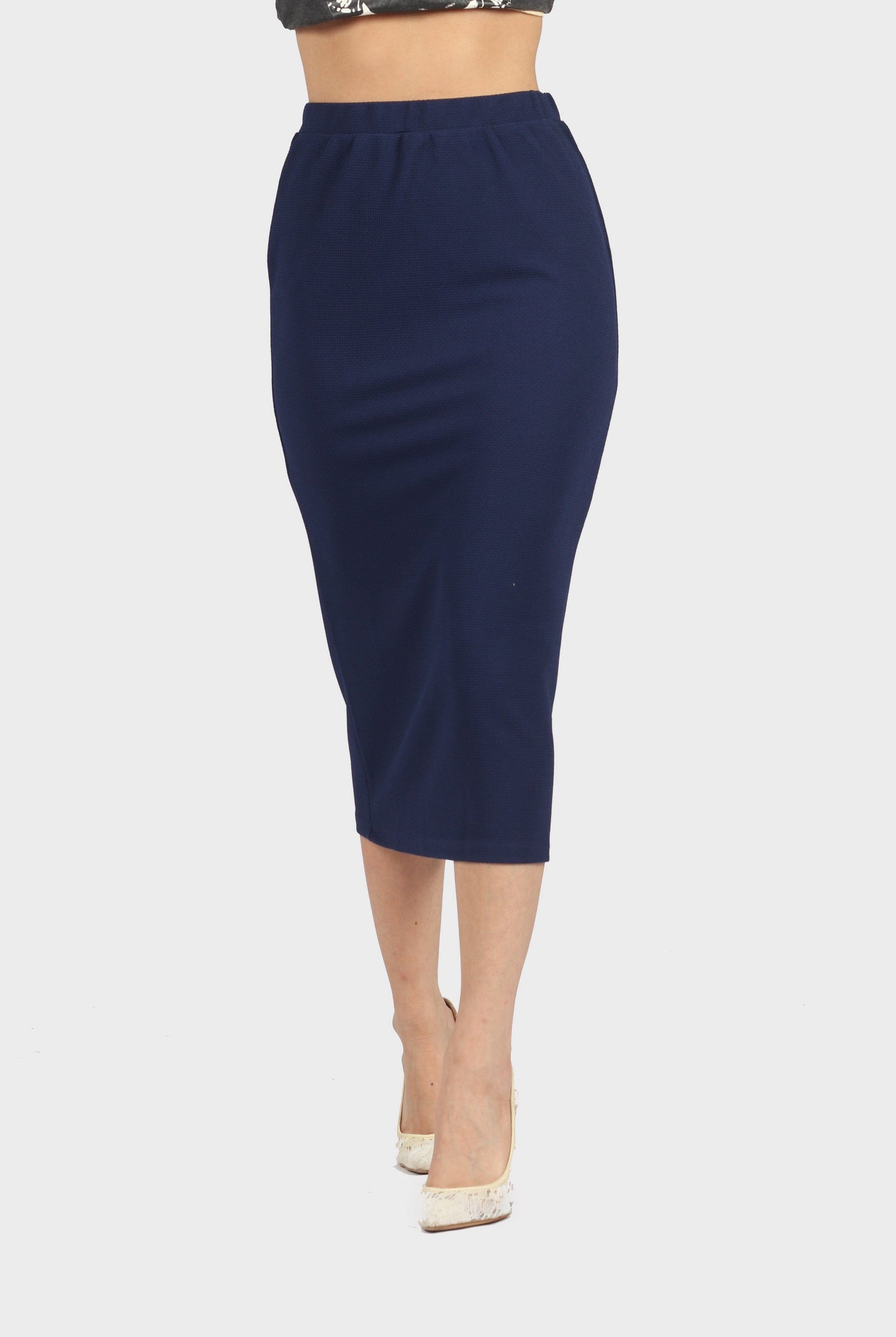 كيتشن تنورة ميدي سكيني خصر عالي