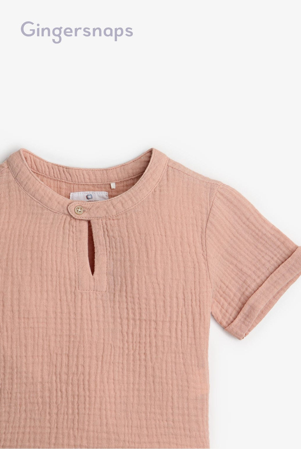جينجرسنابس قميص منقط كم طويل رضع أولادي أحمر بنفسجي