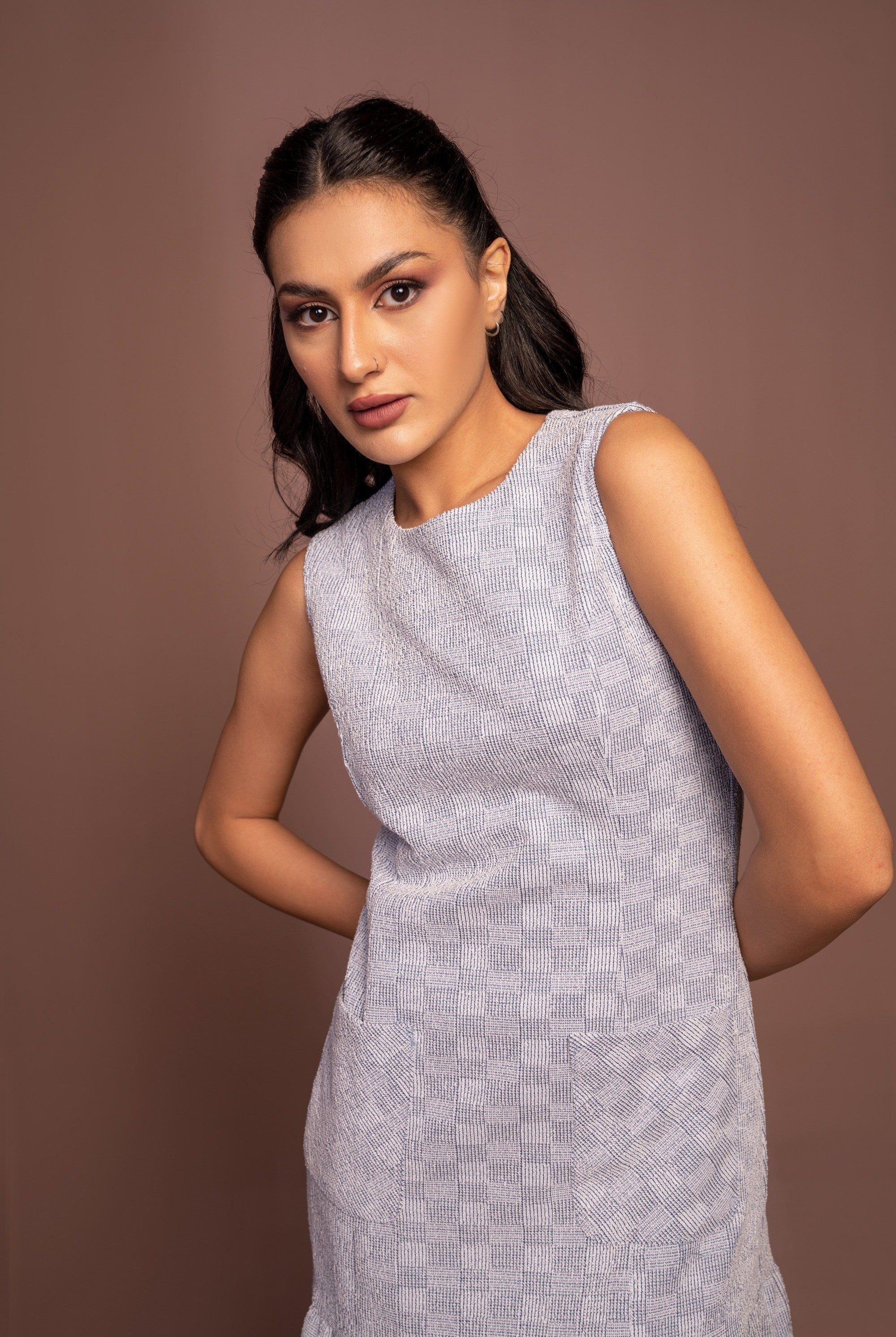 نتشي فستان كت نسائي ميدي