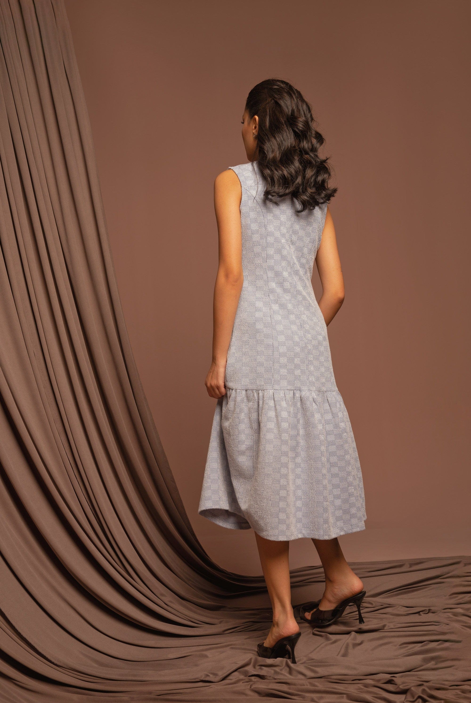 نتشي فستان كت نسائي ميدي