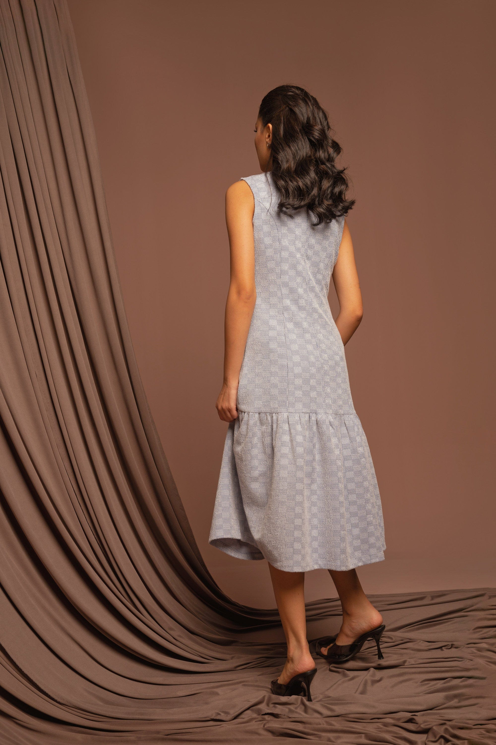 نتشي فستان كت نسائي ميدي