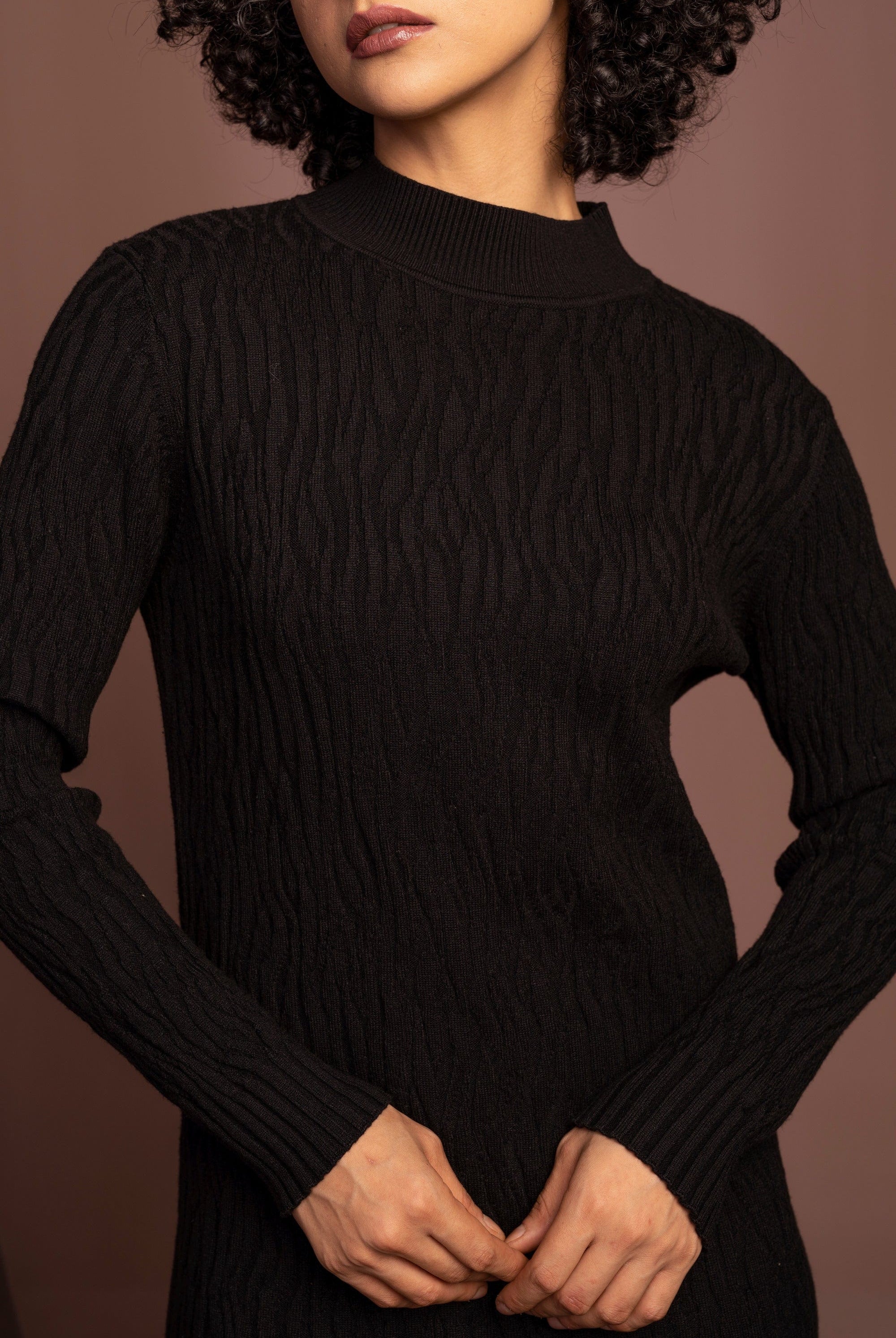 نتشي فستان ضيق نسائي ميدي مكسر