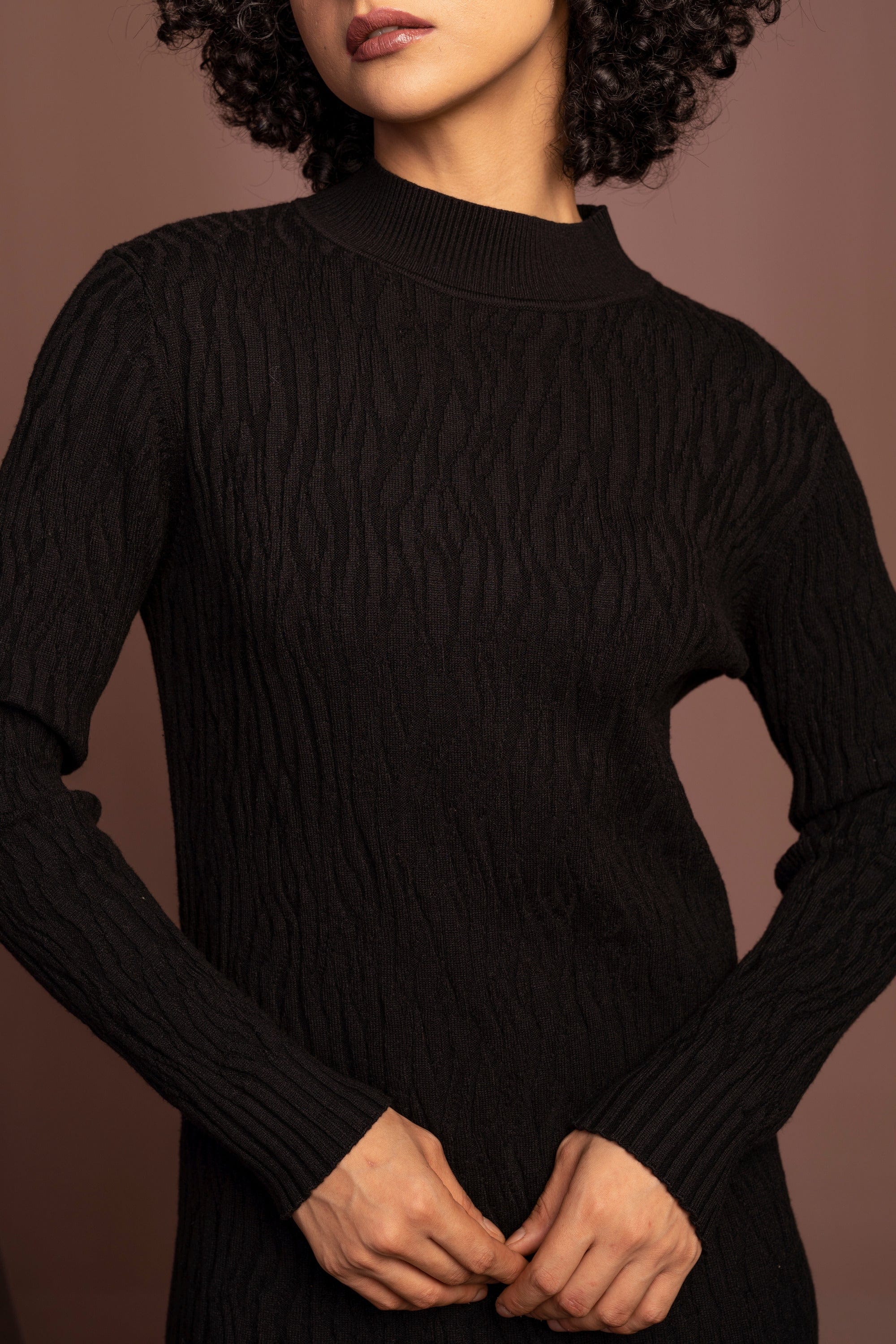 نتشي فستان ضيق نسائي ميدي مكسر