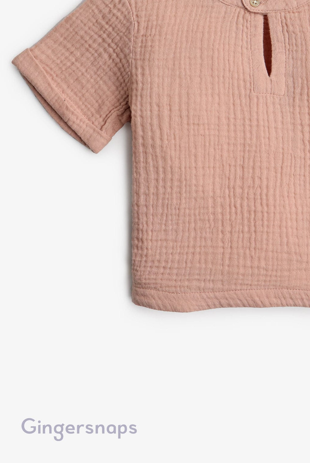 جينجرسنابس قميص منقط كم طويل رضع أولادي أحمر بنفسجي