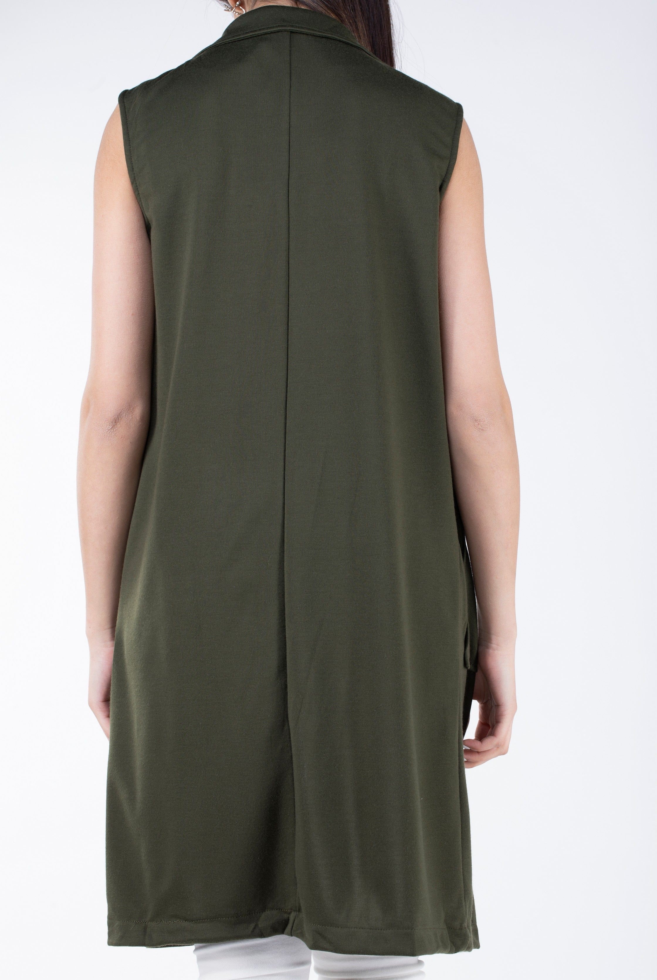 ميكا فيست بدون أكمام بجيوب أمامية