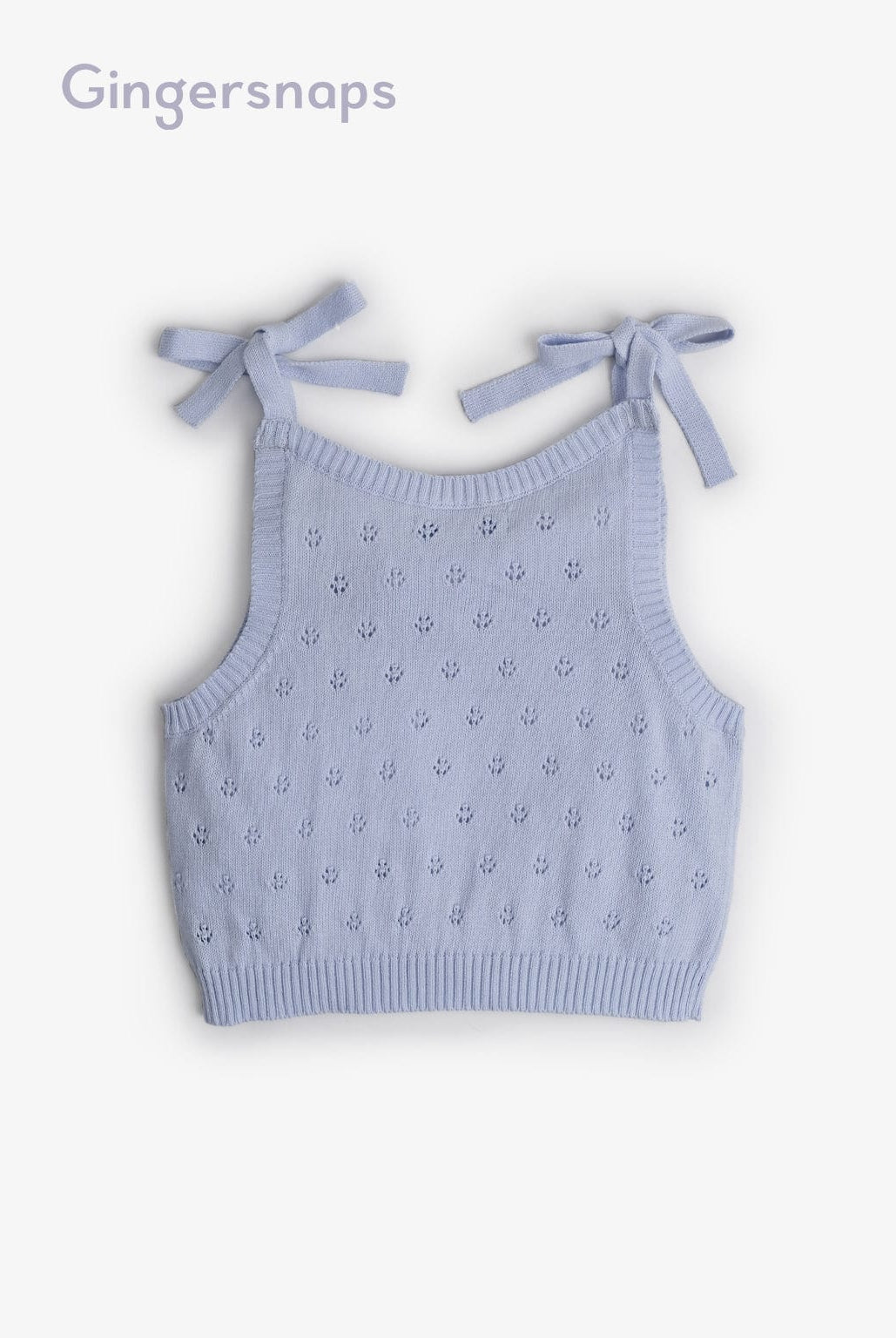 جينجرسنابس بلوزة بناتي مخرم حمالات أزرق