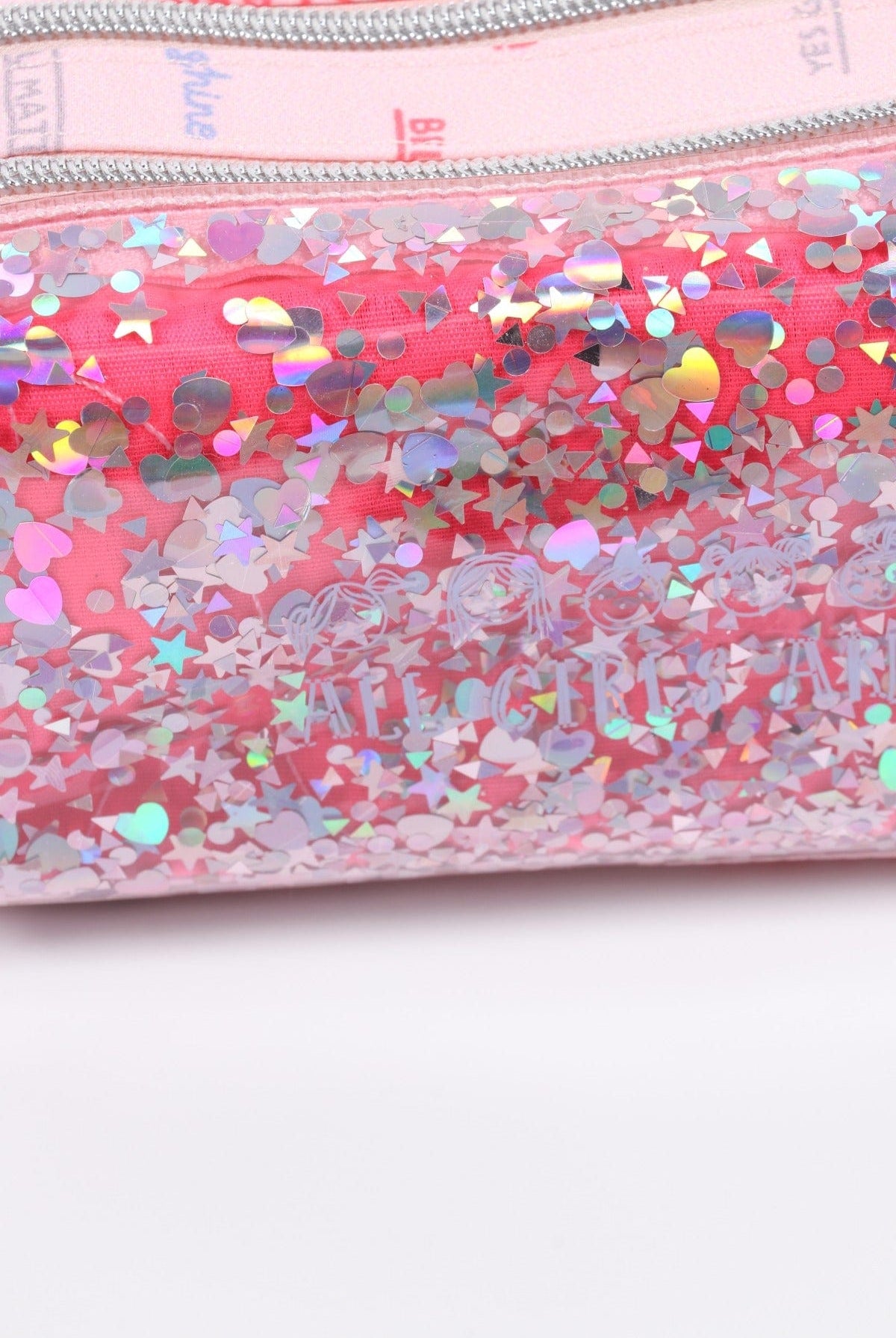 جينجرسنابس حقيبة لامعة بناتي بسحابين البنفسجي