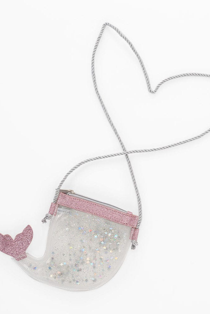 جينجرسنابس حقيبة بناتي على شكل سمكة كروس أبيض/وردي