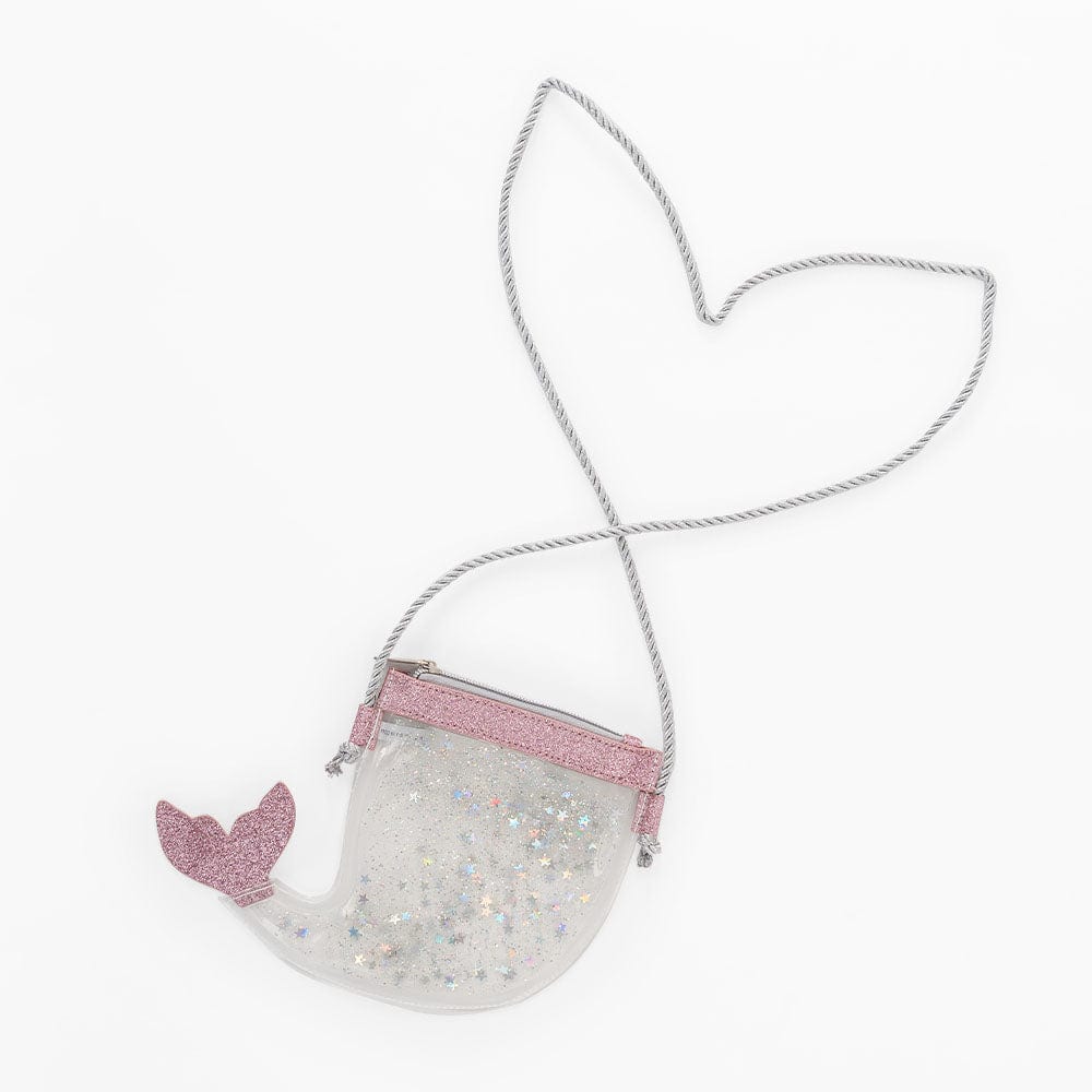 جينجرسنابس حقيبة بناتي على شكل سمكة كروس أبيض/وردي