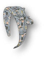 جينجرسنابس طوق عريض بفيونكة للشعر بناتي متعدد الألوان