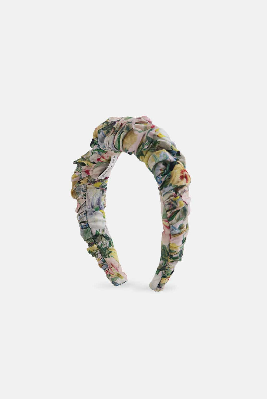 جينجرسنابس طوق شعر عريض منقوش بنقشة ورد بناتي متعدد الألوان