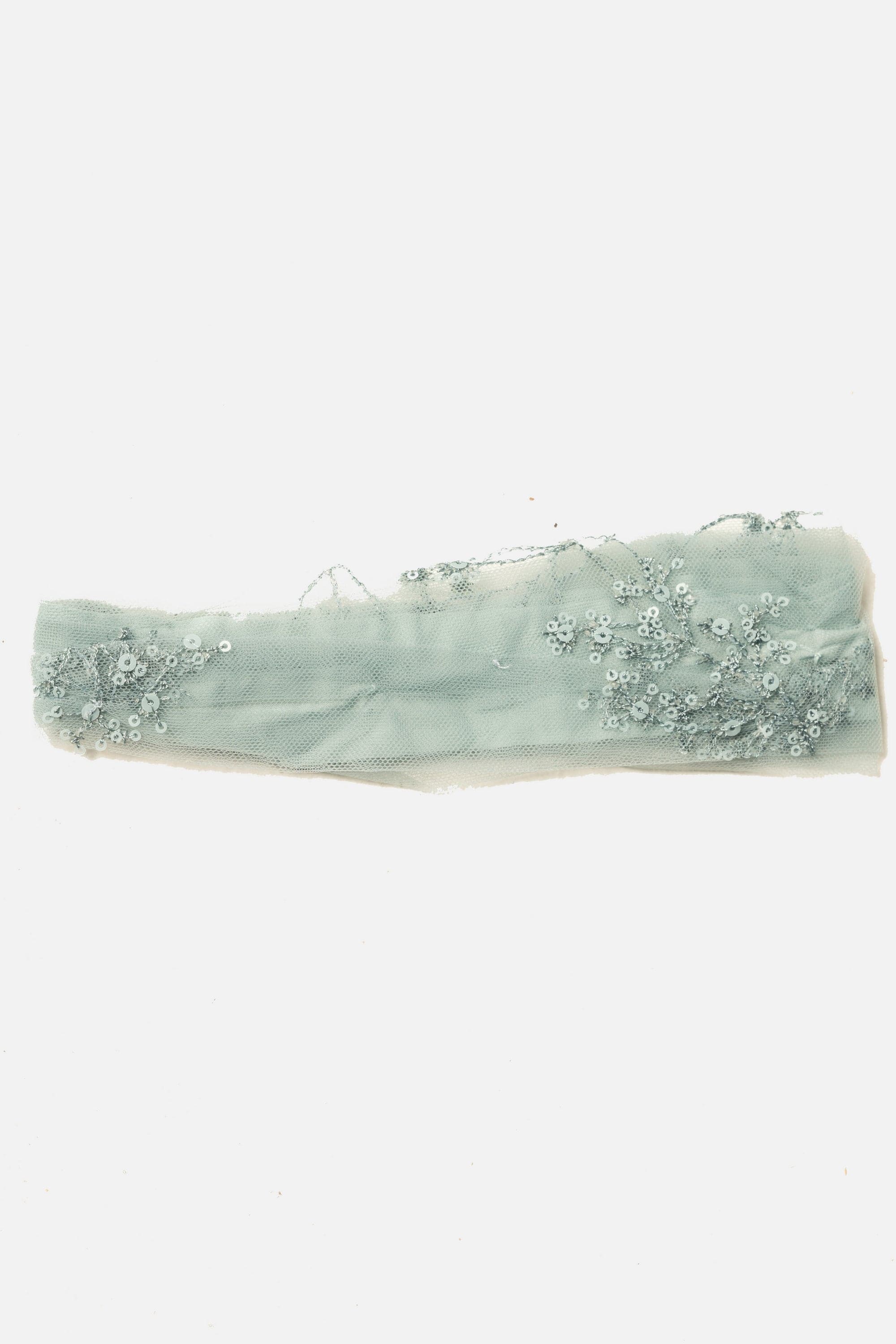 جينجرسنابس ربطة شعر تل مطرزة بناتي أزرق