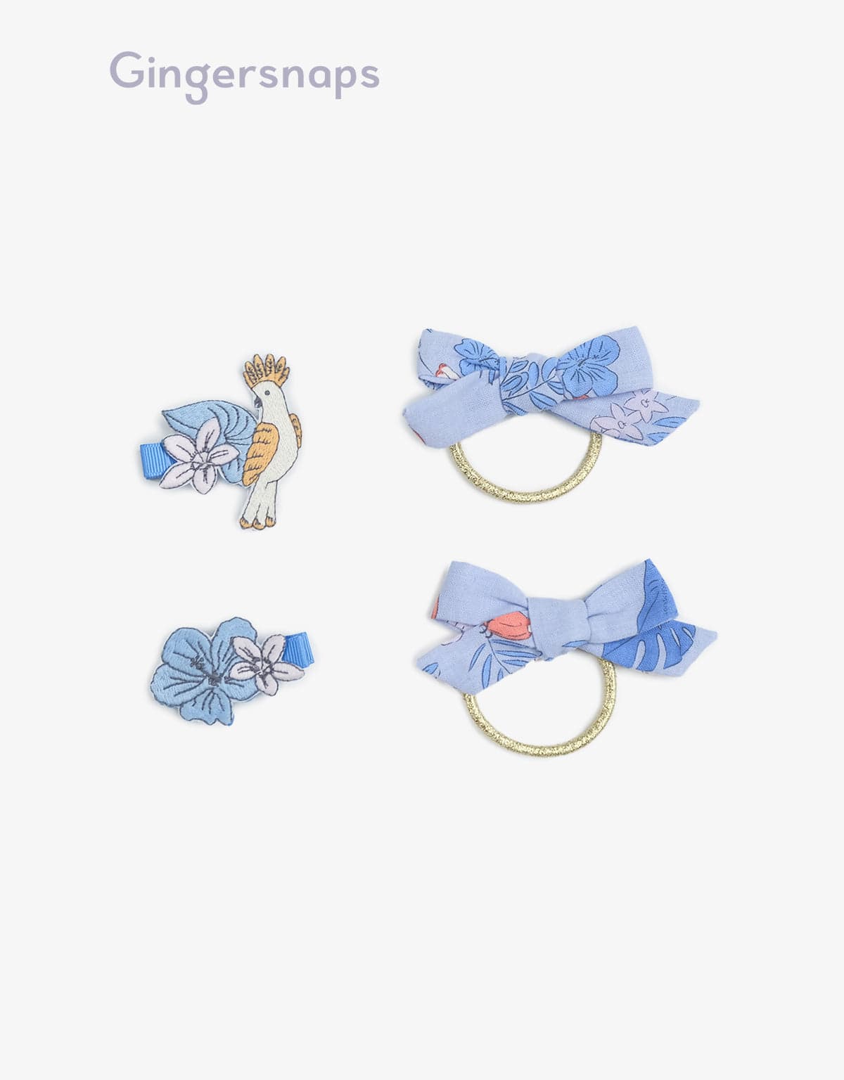 جينجرسنابس اكسسوارات شعر بناتي قطع متعدد الألوان