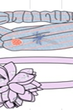 جينجرسنابس طوق شعر بناتي وردة متعدد الألوان