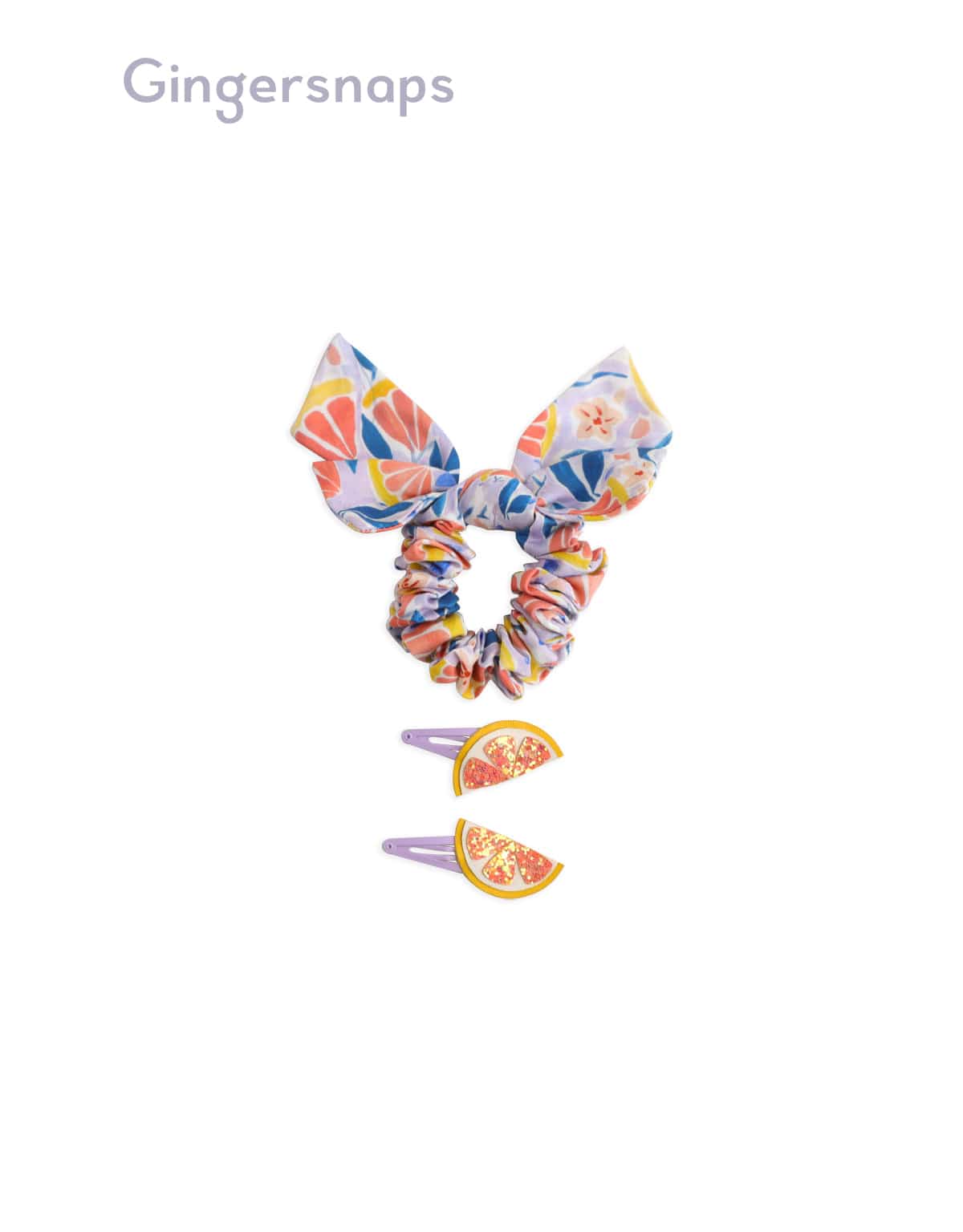 جينجرسنابس اكسسوارات شعر بناتي 3 قطع متعدد الألوان