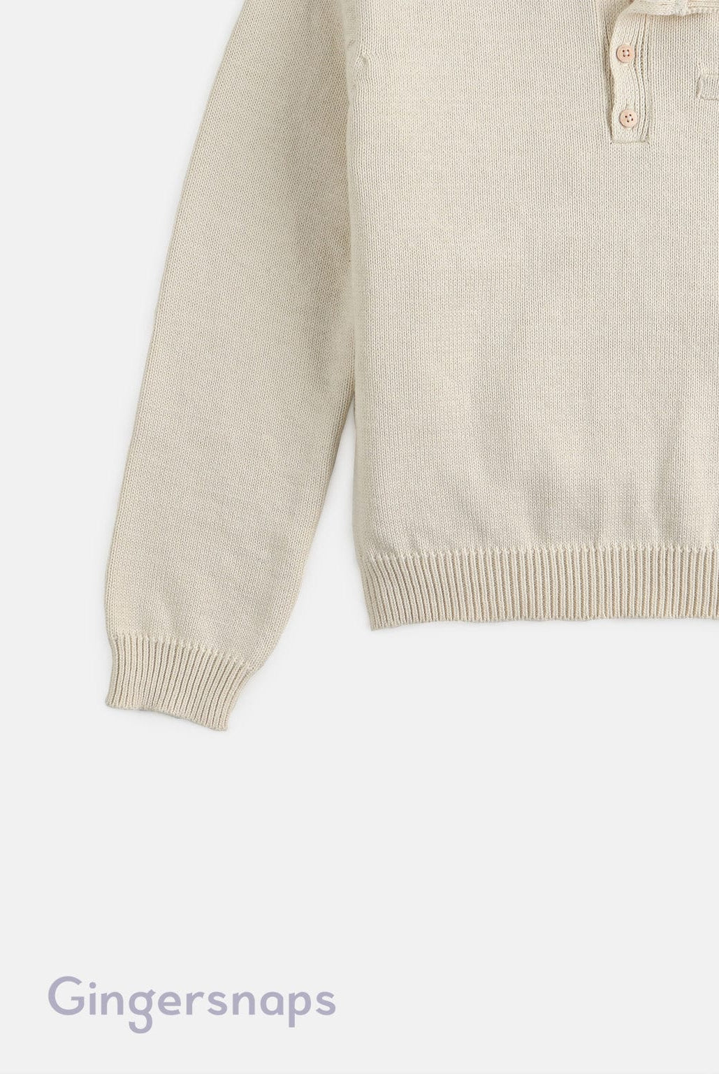 جينجرسنابس بلوفر أولادي أزرار أمامية كم طويل