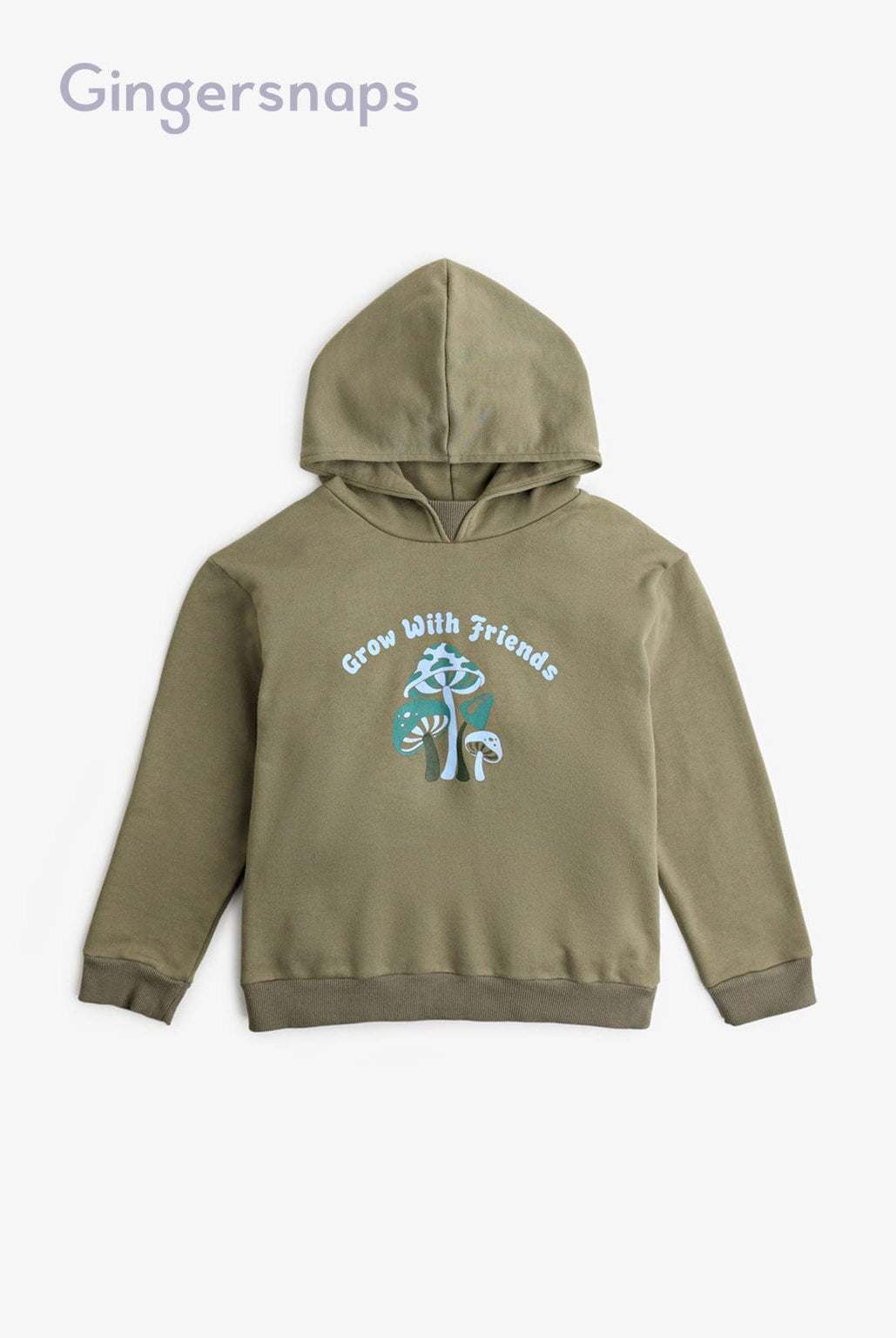 جينجرسنابس سويت شيرت كم طويل وقبعة أولادي أخضر