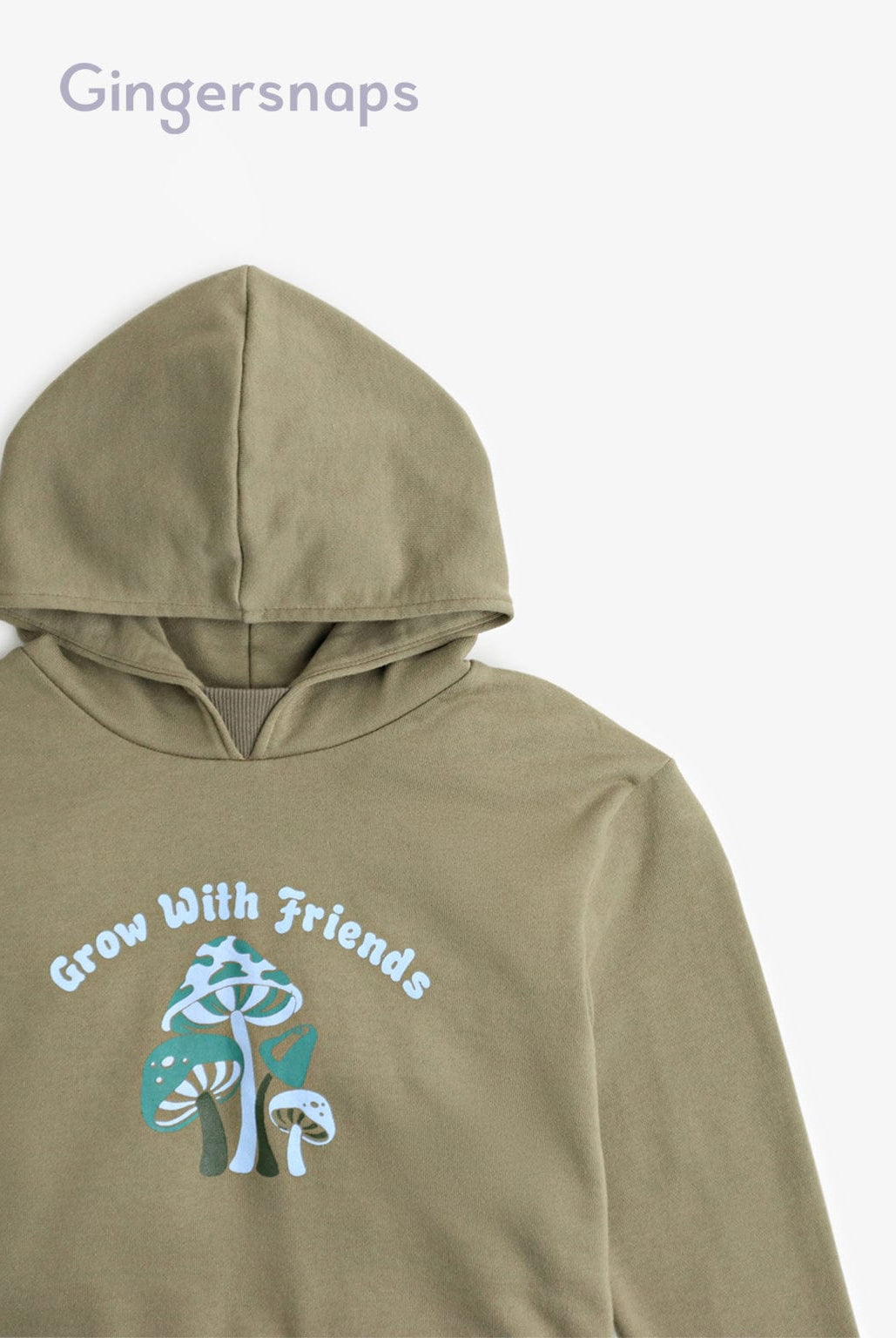 جينجرسنابس سويت شيرت كم طويل وقبعة أولادي أخضر