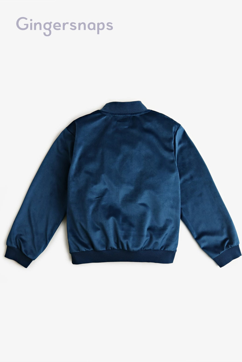 جينجرسنابس سويت شيرت أولادي كم طويل وسحاب أزرق