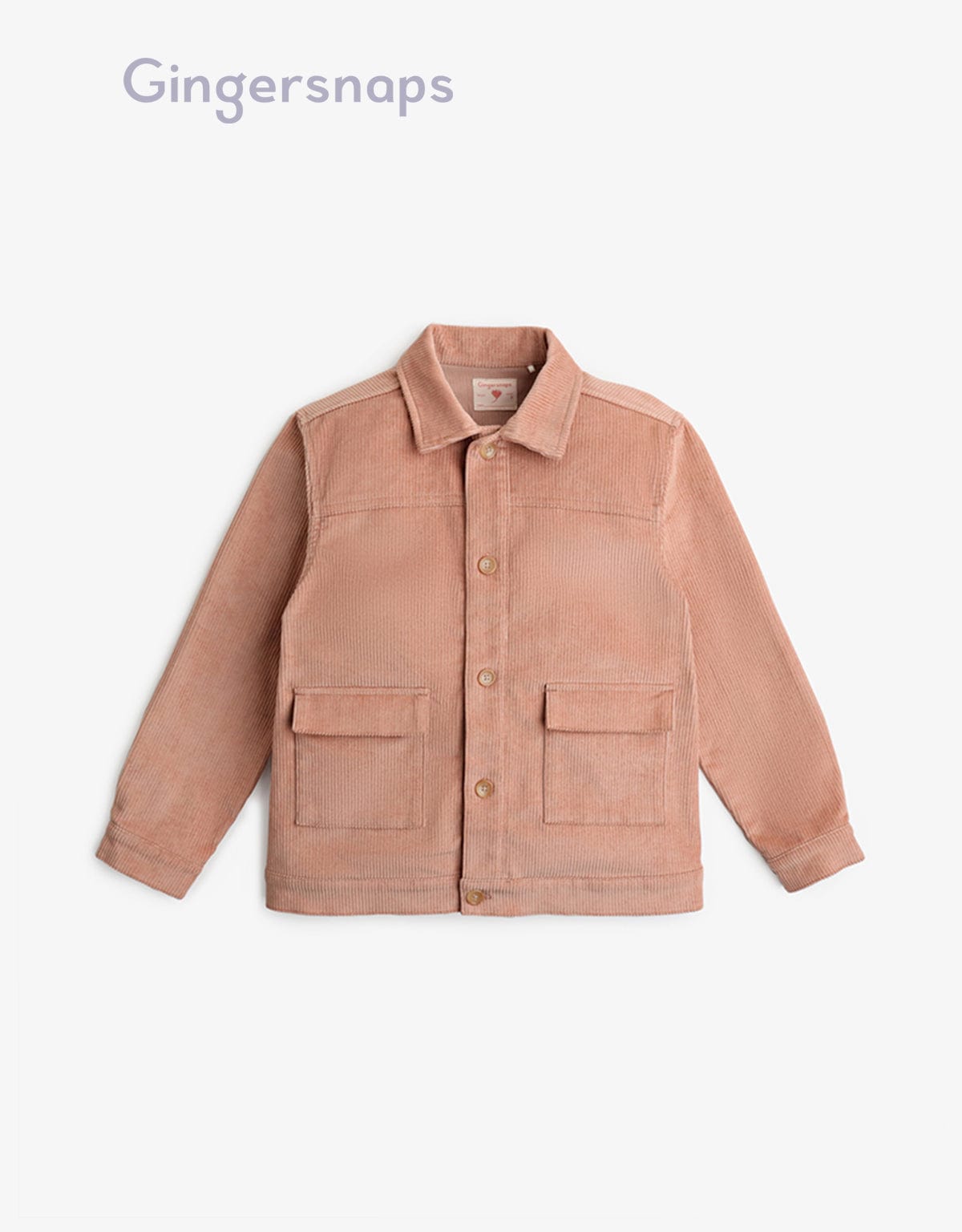 جينجرسنابس سترة بجيوب أزرار أمامية كم طويل أطفال ولادي بيج