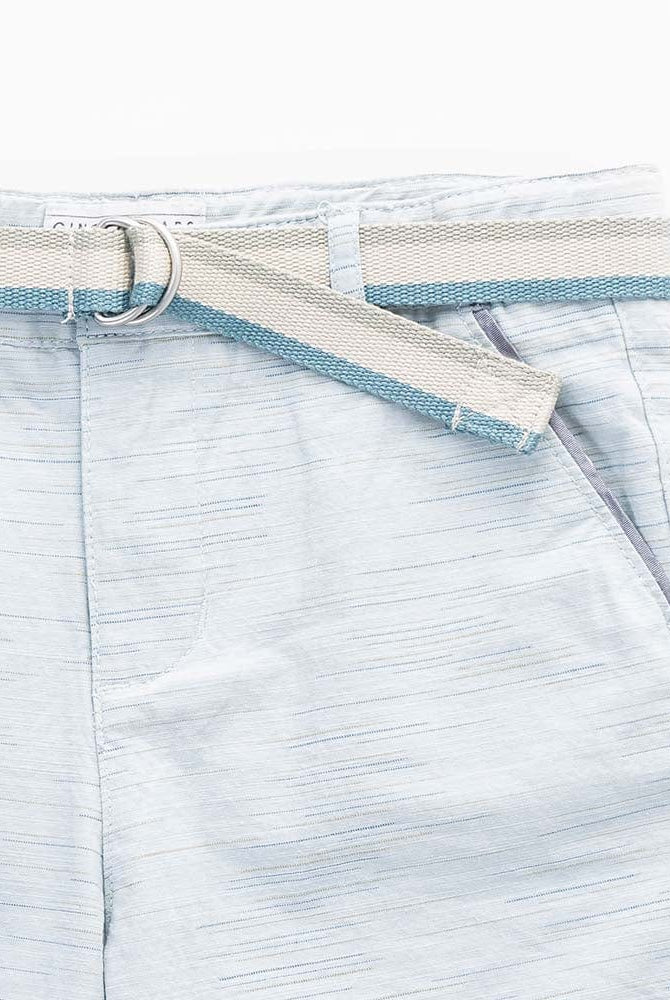 جينجرسنابس شورت ولادي مخطط بالعرض أزرق خفيف
