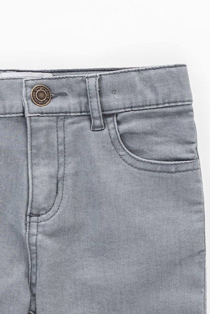 جينجرسنابس بنطلون جينز بجيوب جانبية أولادي رمادي فاتح