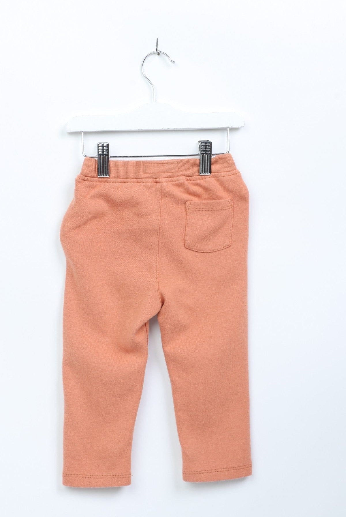 جينجرسنابس بنطلون اطفال رضع ولادي سادة بجيوب خارجية ورباط خصر برتقالي