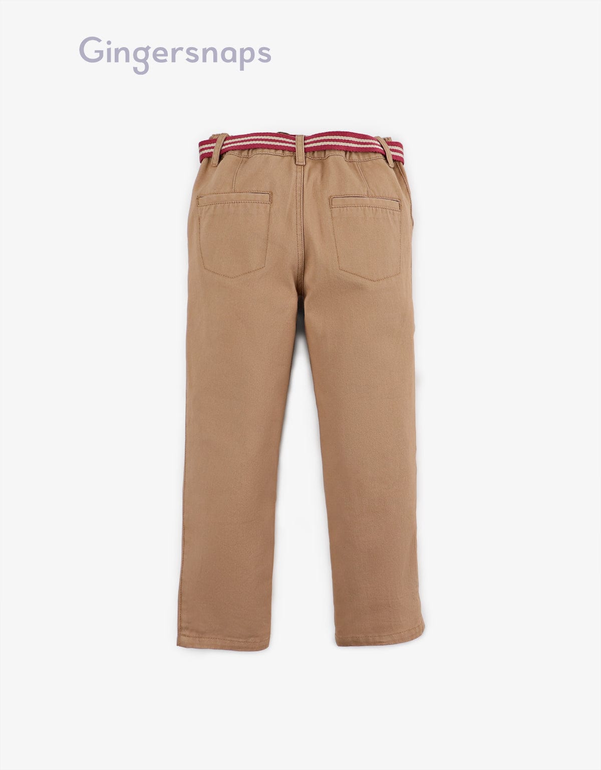 جينجرسنابس بنطلون اطفال ولادي سادة بني