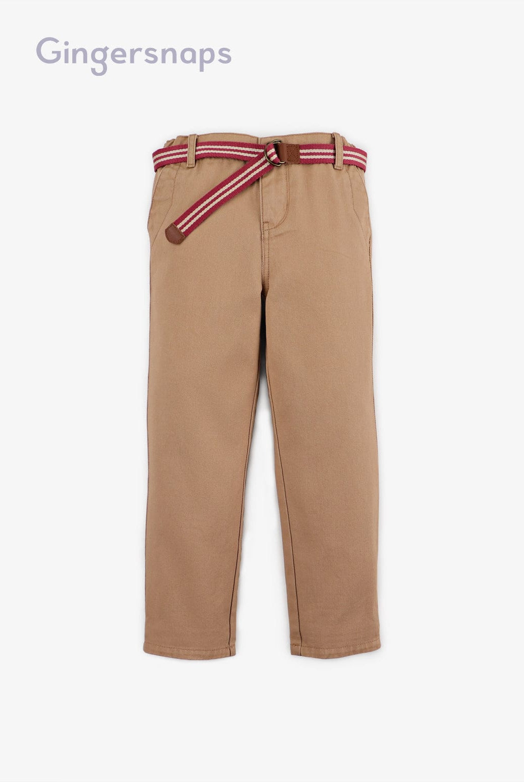 جينجرسنابس بنطلون اطفال ولادي سادة بني