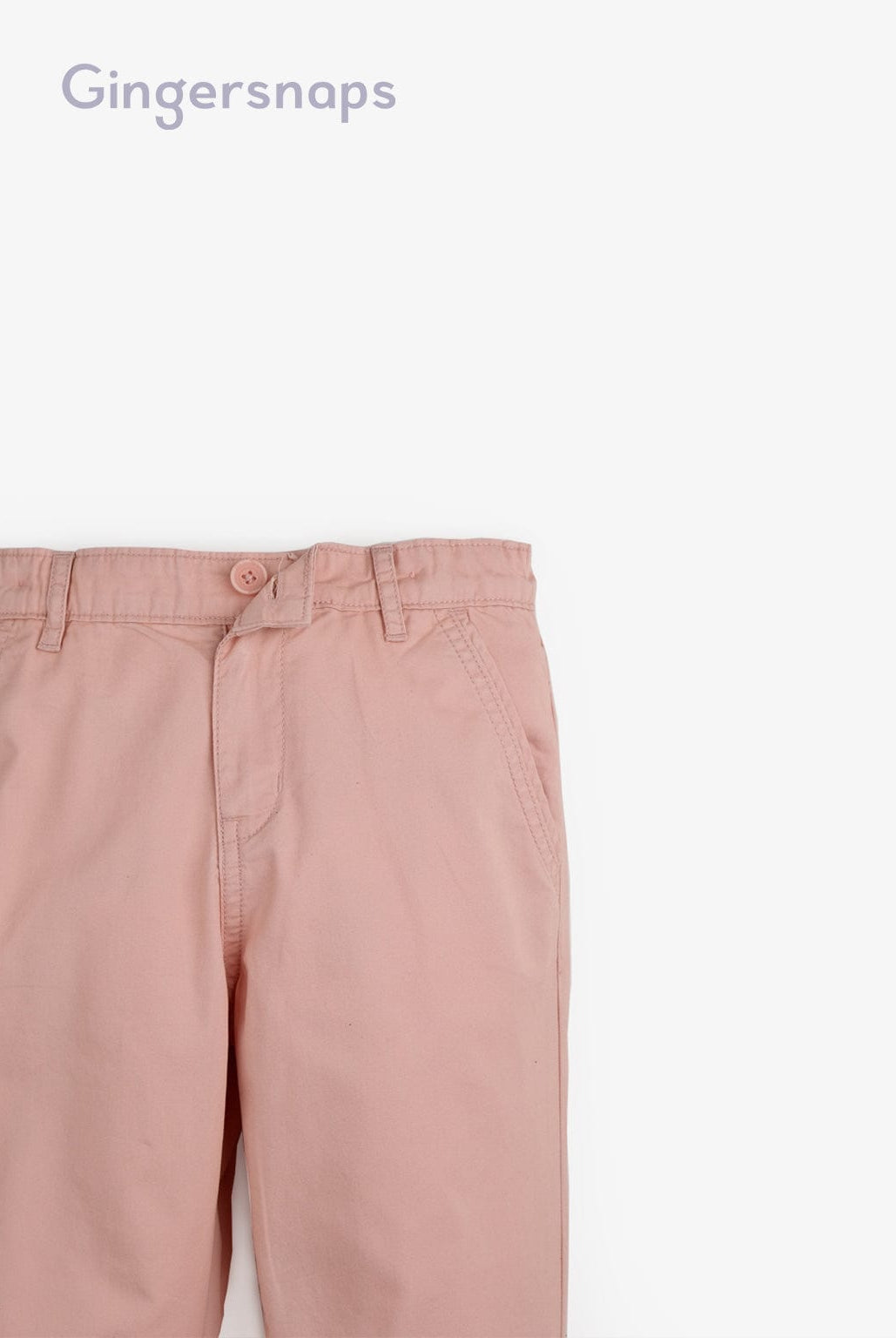 جينجرسنابس بنطلون سادة طويل أولادي وردي