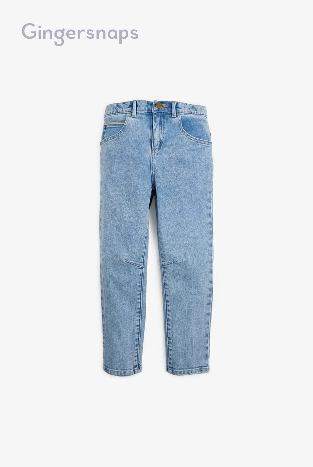 جينجرسنابس بنطلون جينز سادة بجيوب جانبية أولادي أزرق