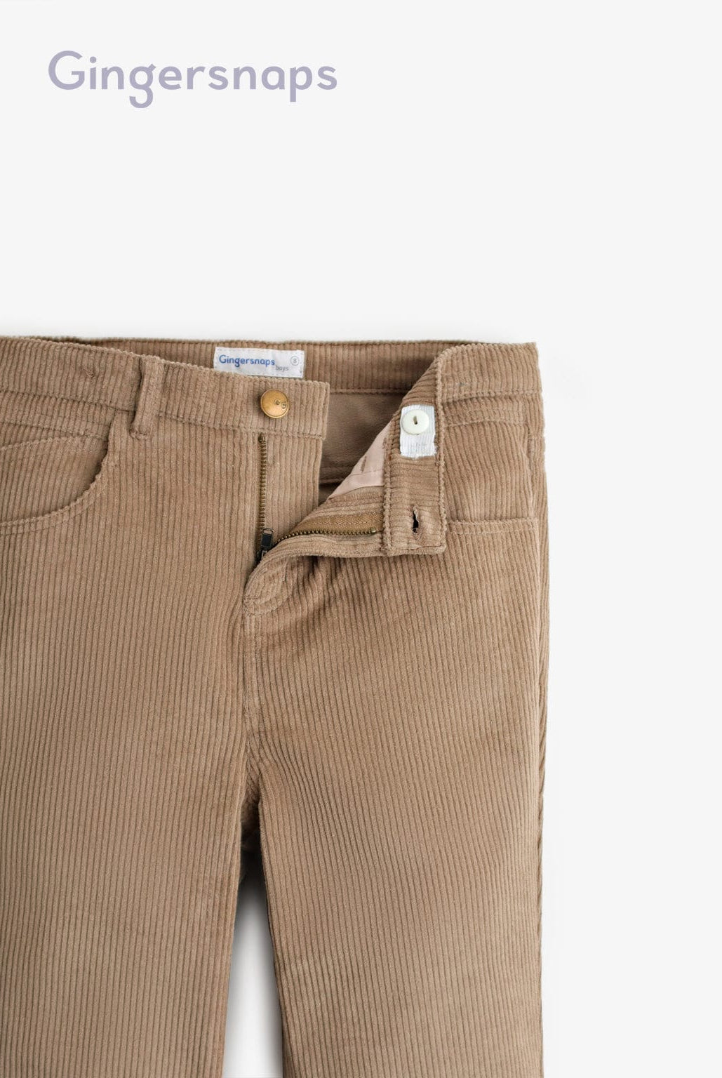 جينجرسنابس بنطلون أطفال أولادي مضلع - بني