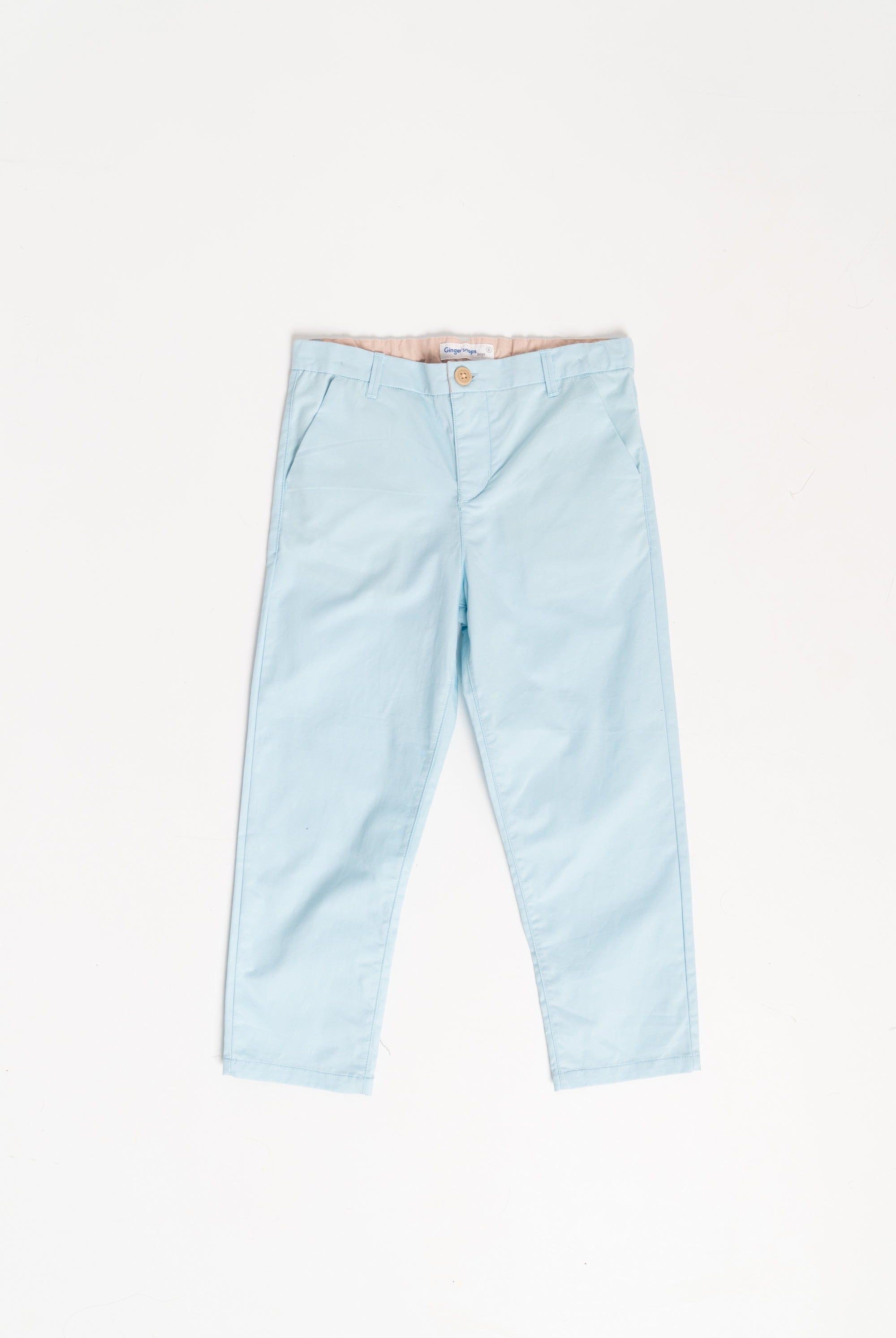 جينجرسنابس بنطلون سادة ولادي بجيوب جانبية أزرق