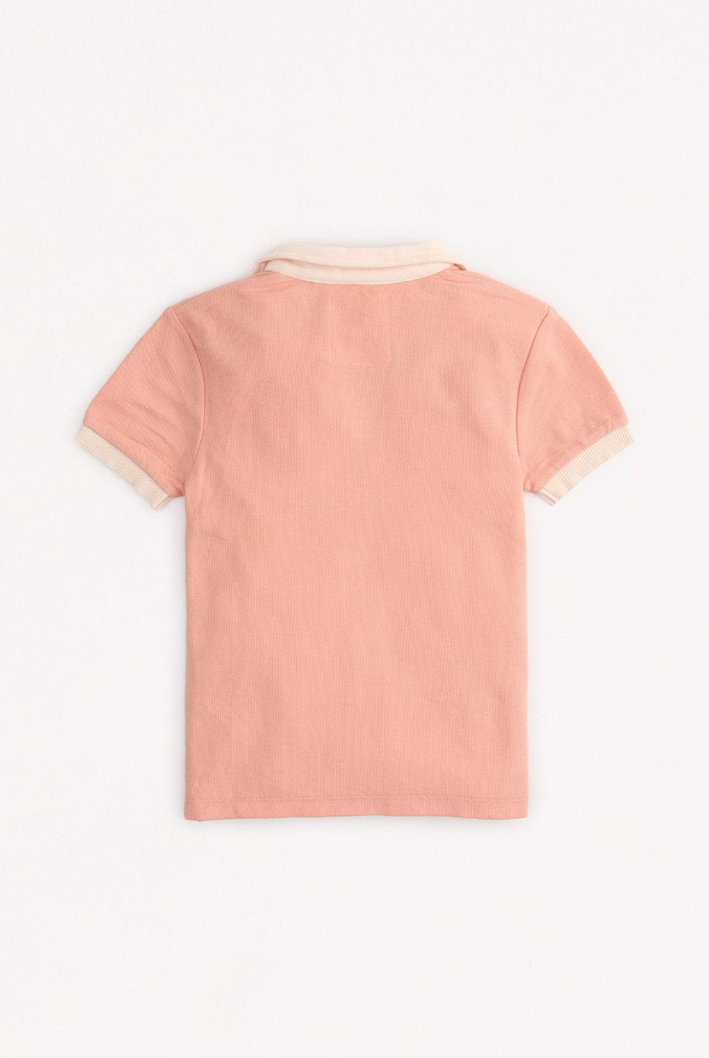 جينجرسنابس تي شيرت بولو ولادي سادة نص كم بأساور لون مختلف أحمر بنفسجي