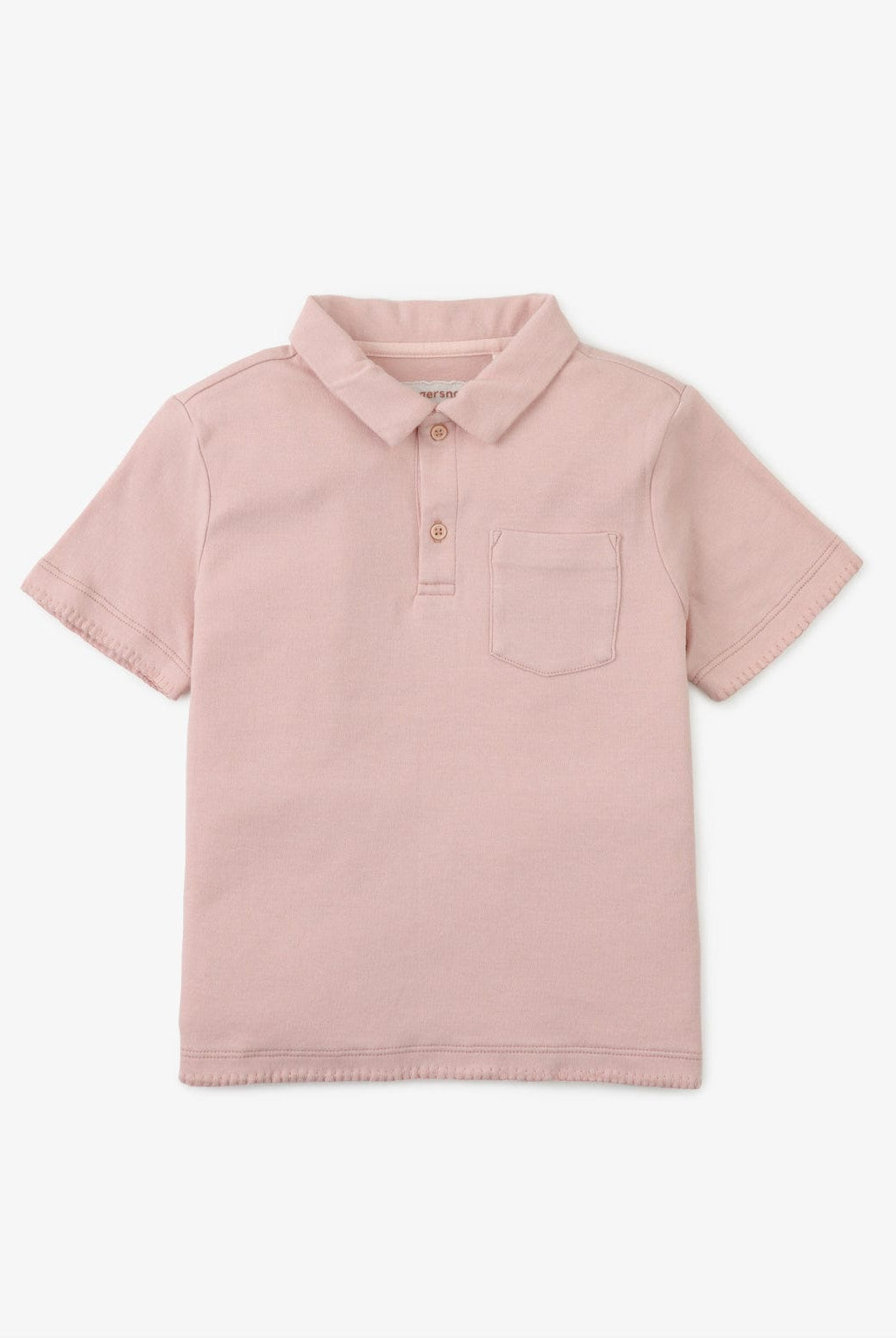 جينجرسنابس تيشيرت سادة بجيب على الصدر كم قصير أولادي وردي