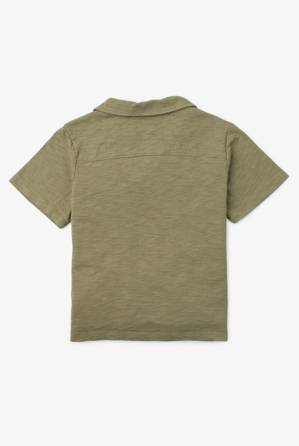 جينجرسنابس تيشيرت أولادي بولو نص كم بجيب جانبي منقوش أخضر