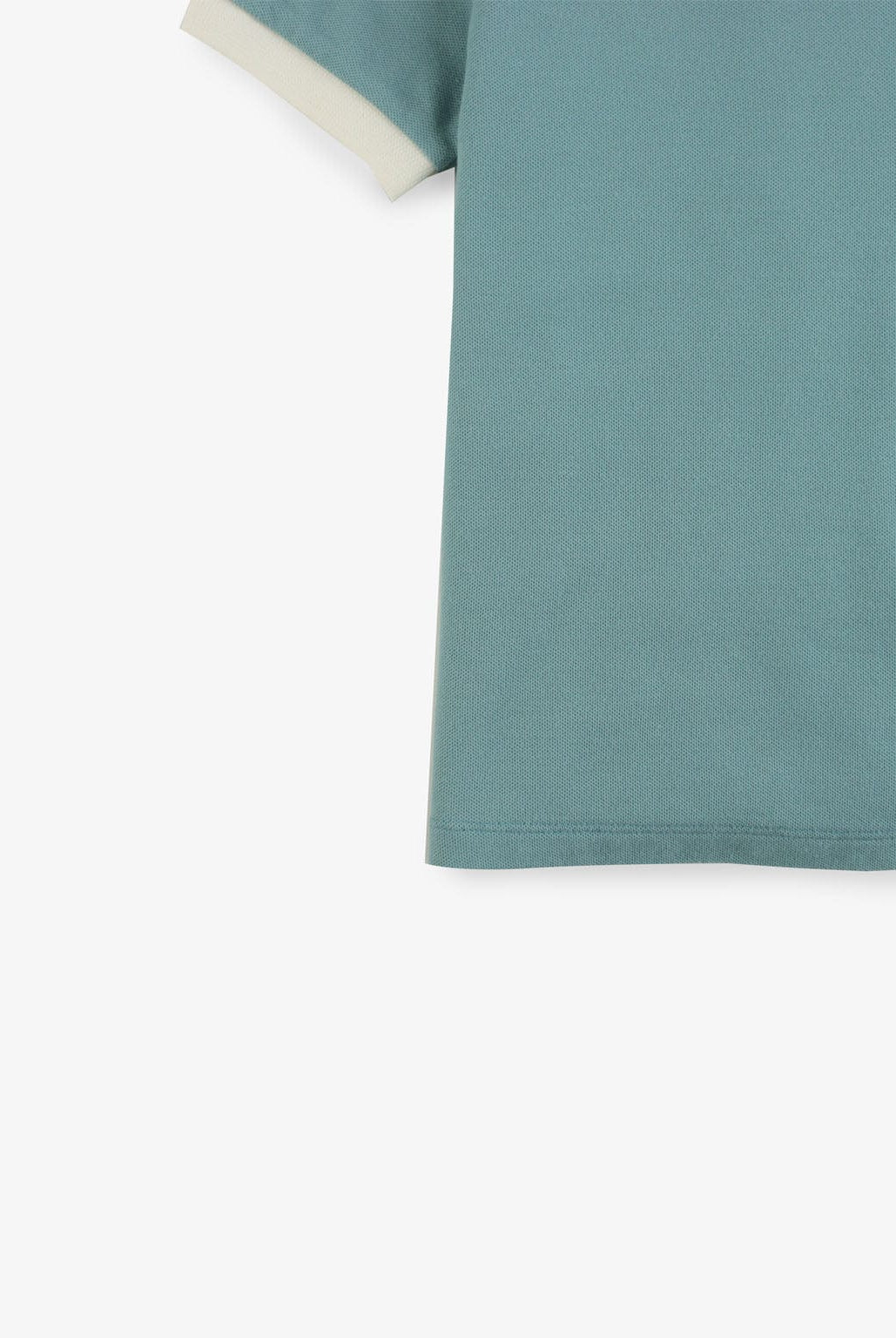 جينجرسنابس تي شيرت أولادي بولو بياقة مطاطية مقلمة أخضر